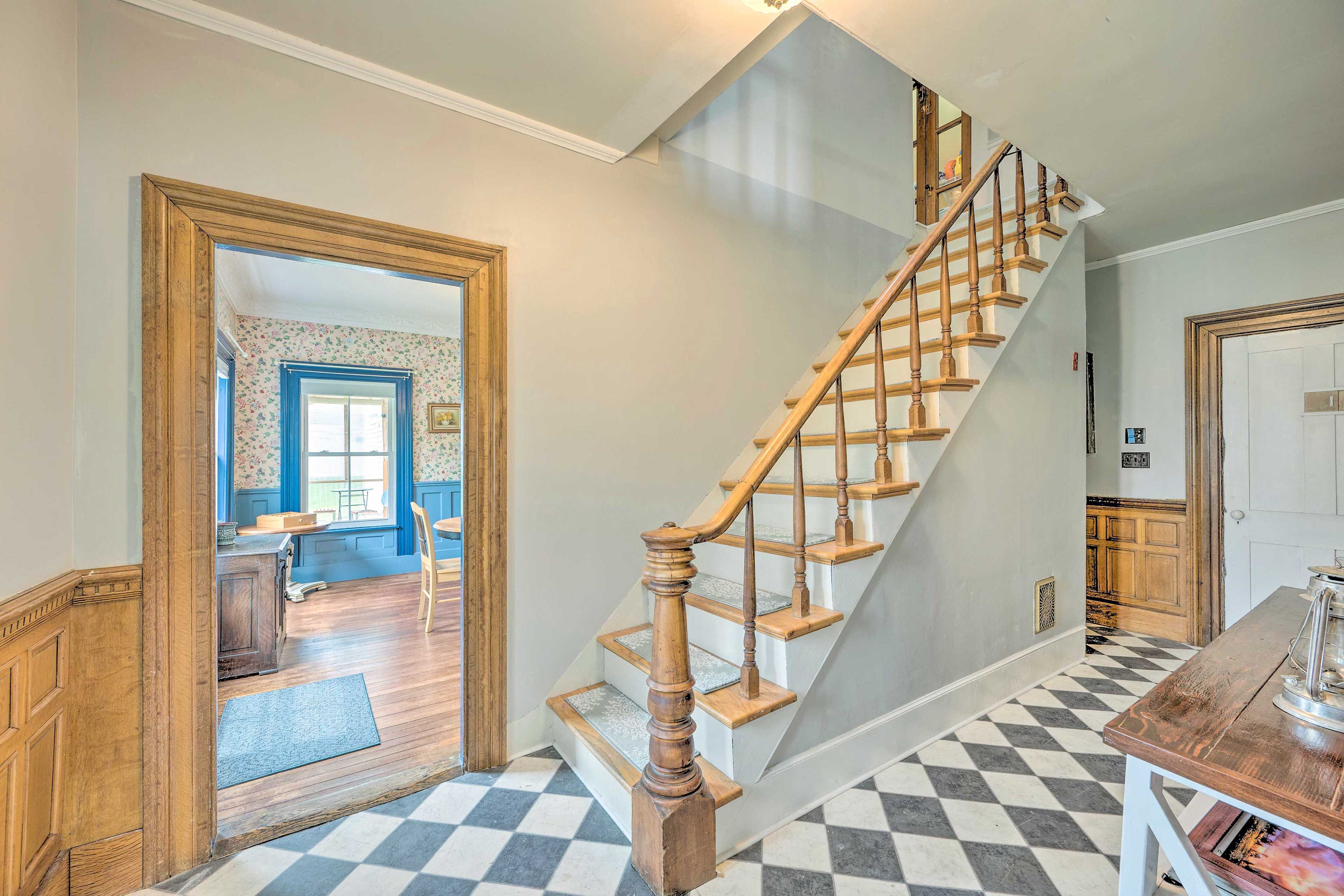 Hallway | Stairs Required to Access All Bedrooms