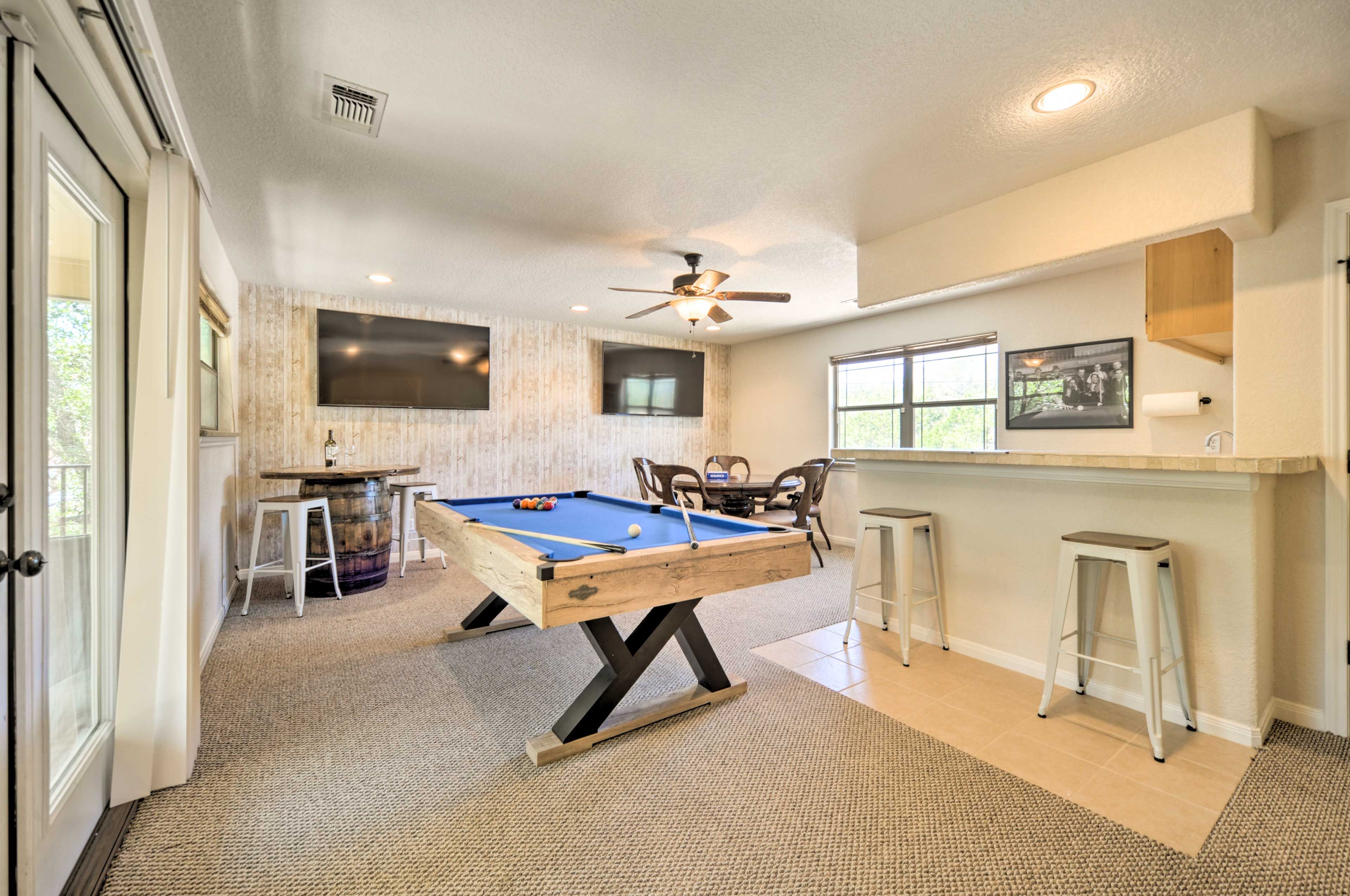Game Room | Arcade Cabinet Available | 1st-Floor Bedroom/Bathroom | Free WiFi
