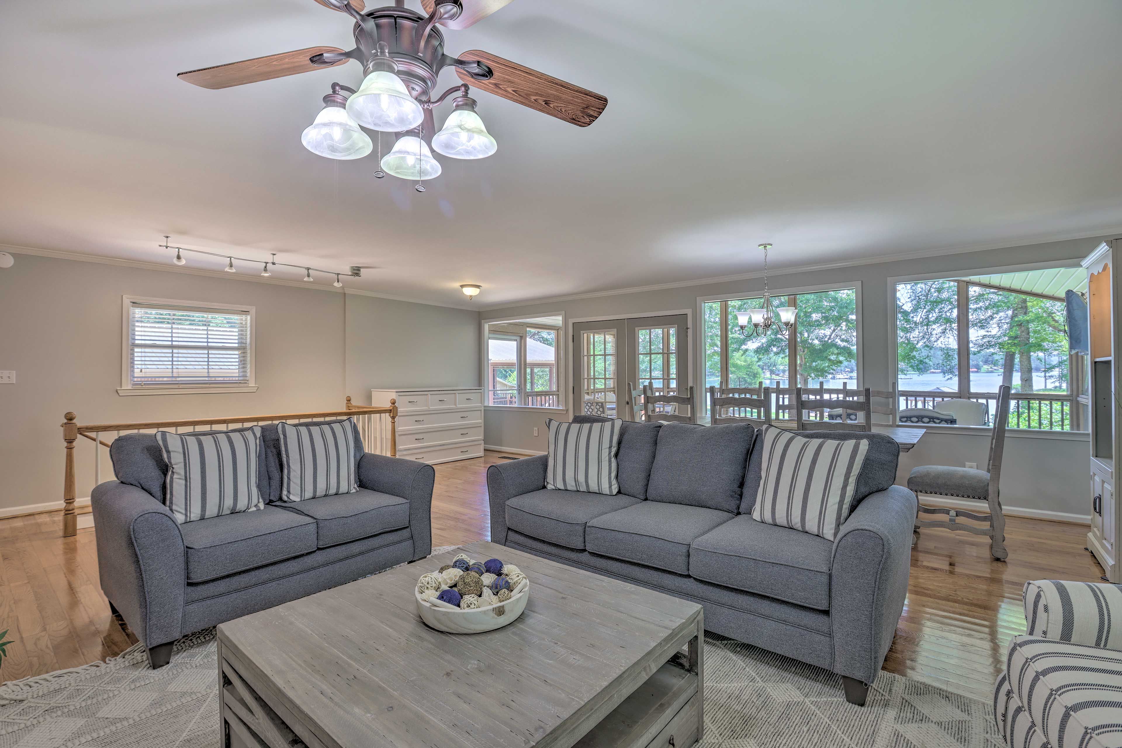 Living Room | Queen Sleeper Sofa | 1st Floor | Central Air Conditioning