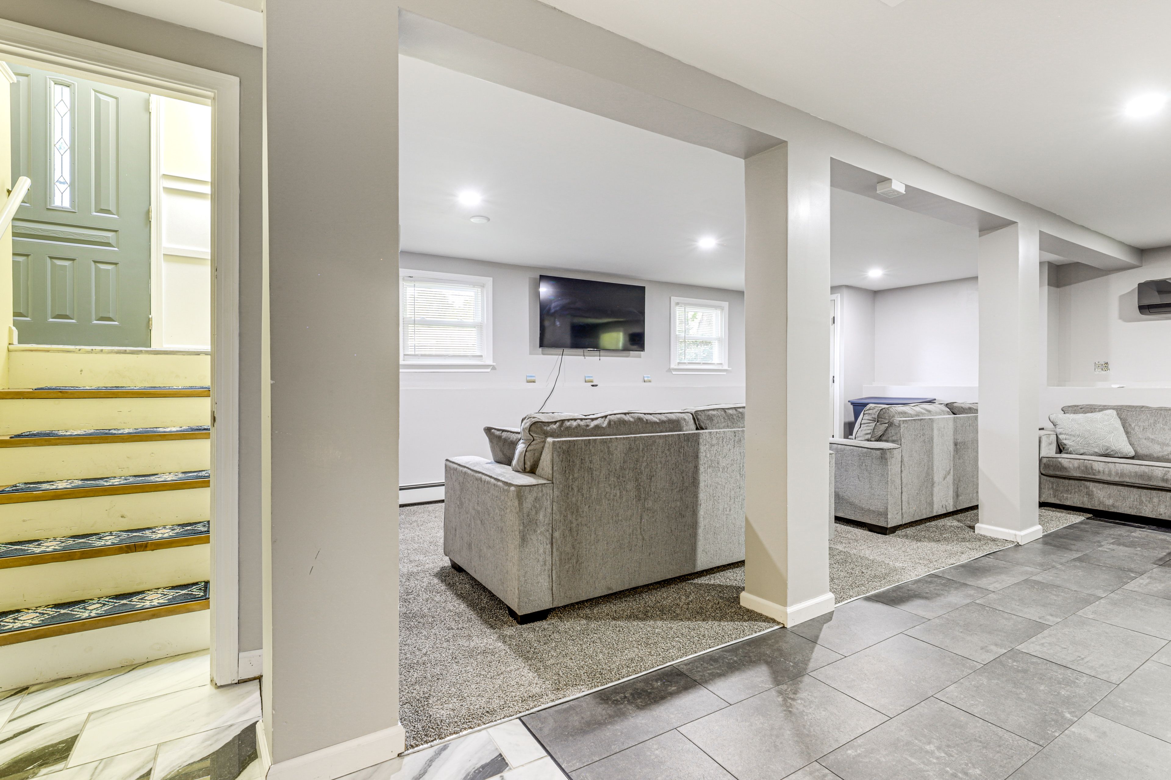 Basement Living Area | 2 Sleeper Sofas