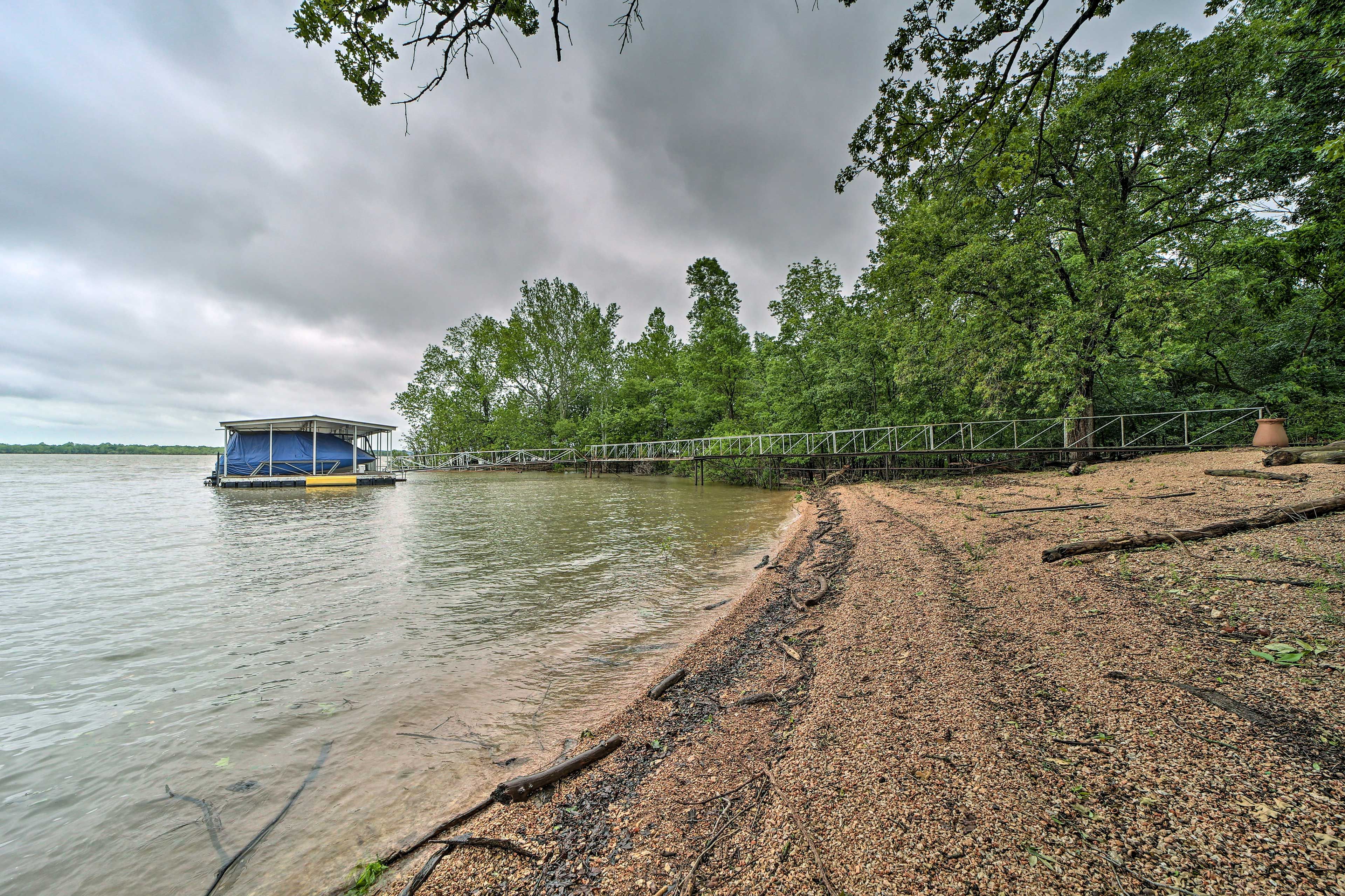 Waterfront | Boat Dock & Slip Available