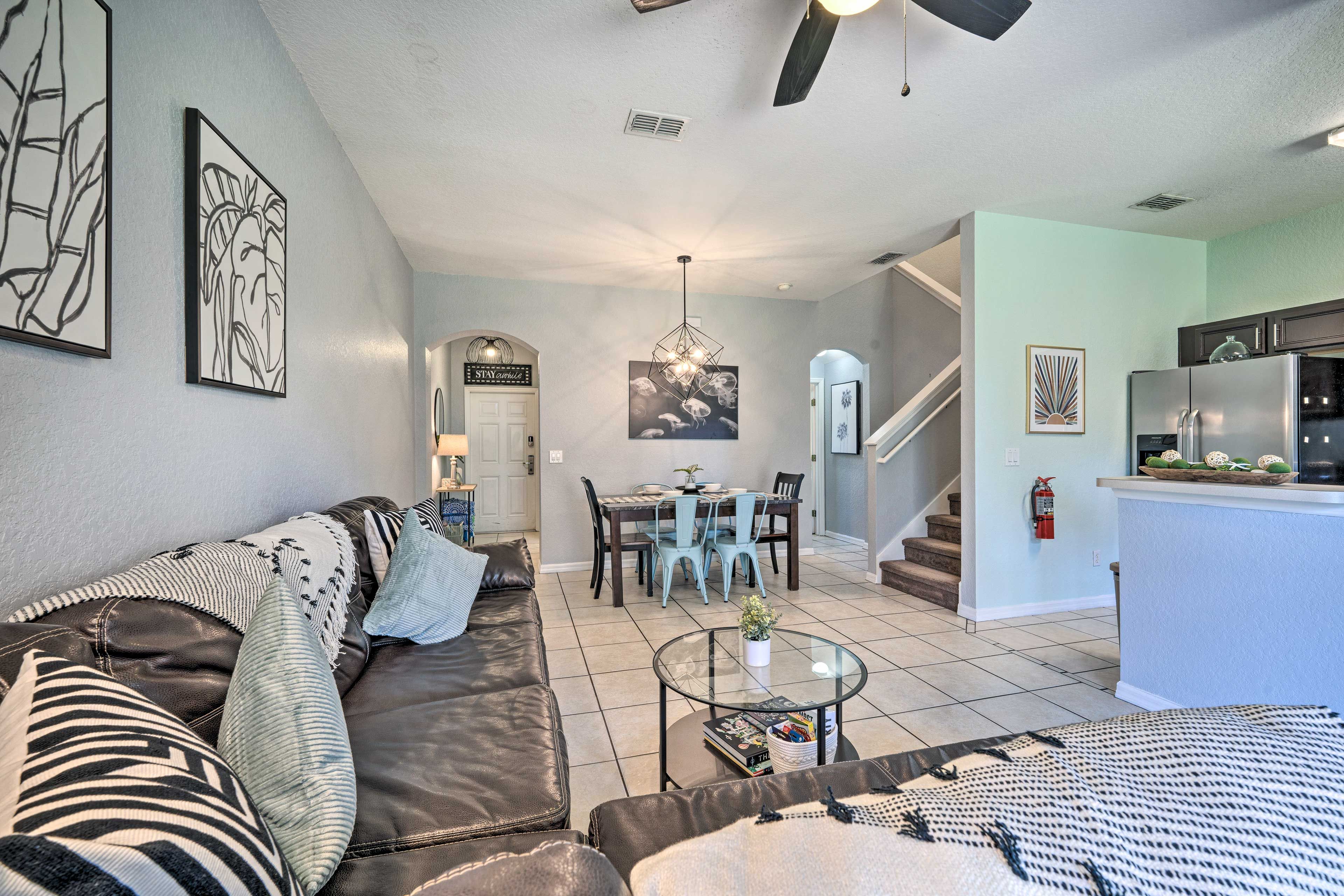 Living Room | 1st Floor | Flat-Screen TV w/ Cable | Central A/C
