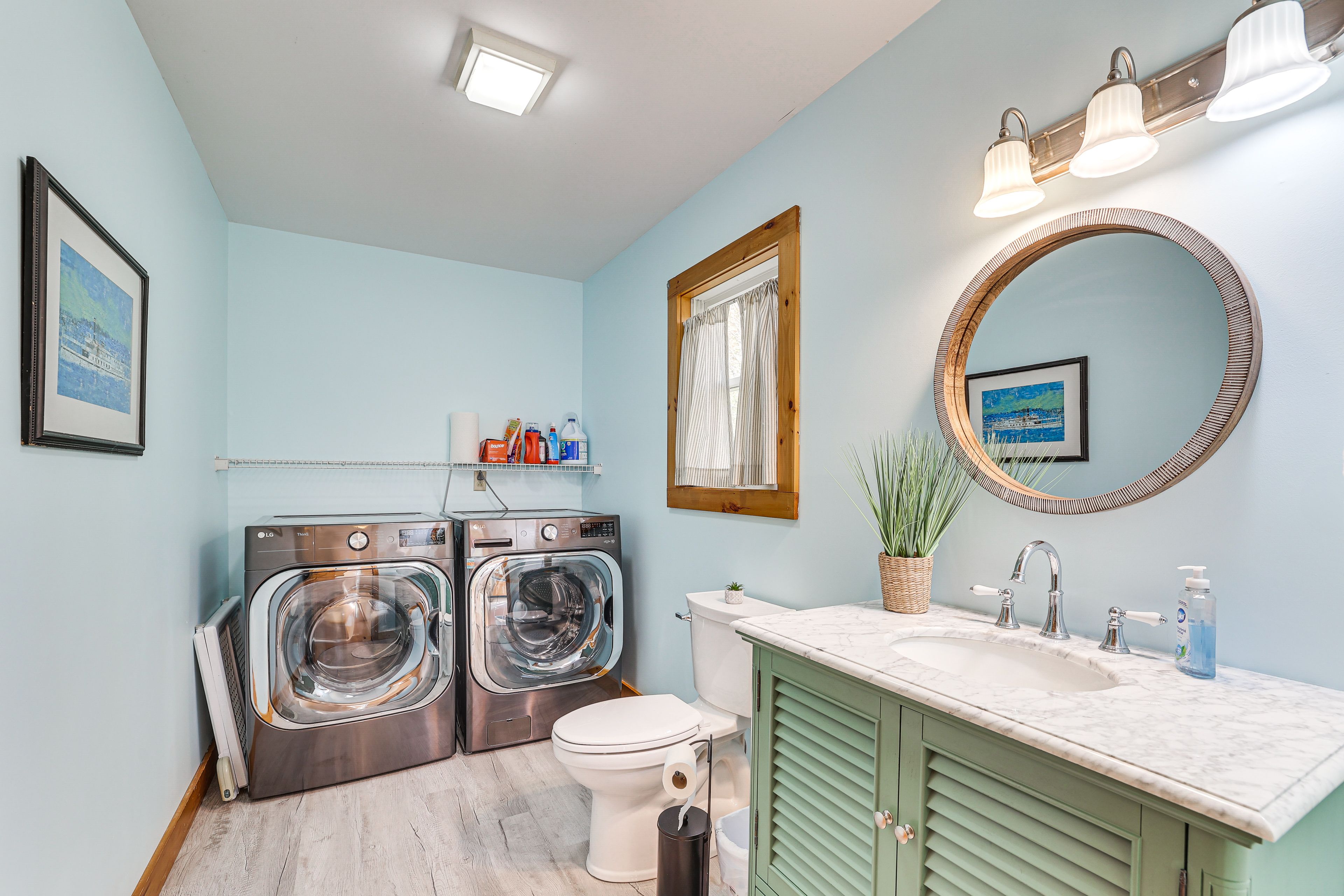 Half Bathroom | Laundry Detergent Provided | Iron/Board