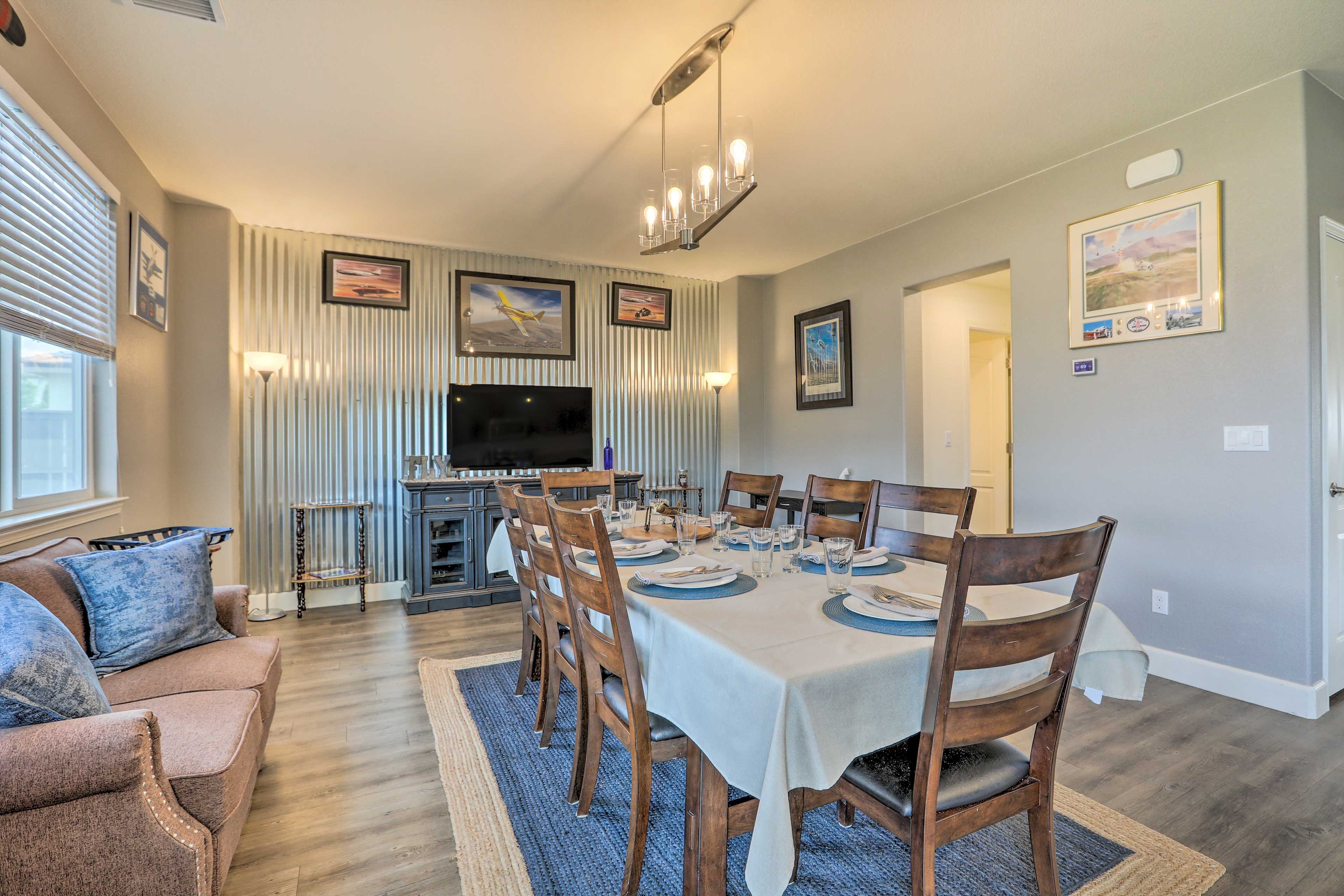 Dining Area | Central Heating & AC | Dog Friendly w/ Fee | Dishware/Flatware