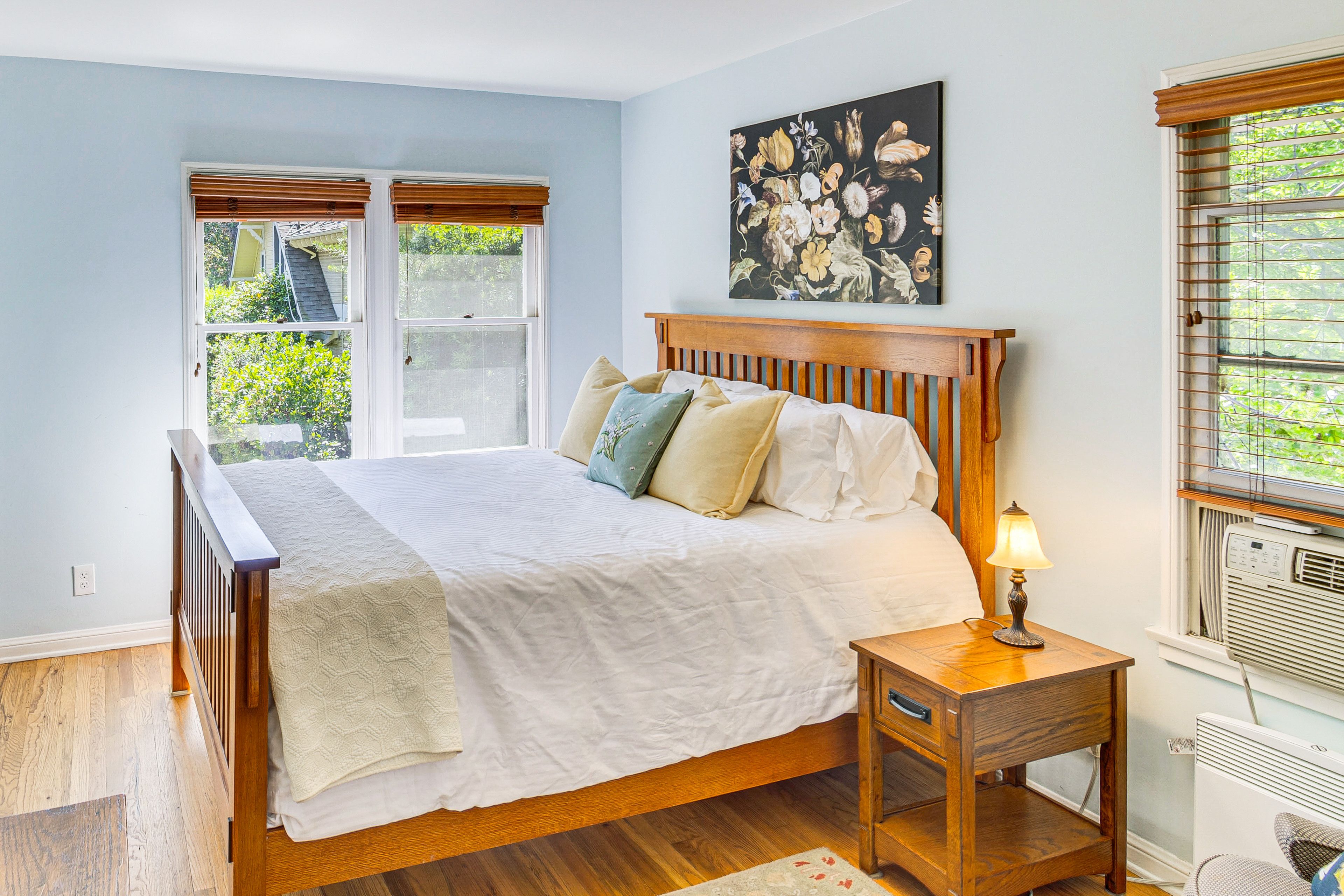 Bedroom | Queen Bed | Rollaway Twin Bed Available