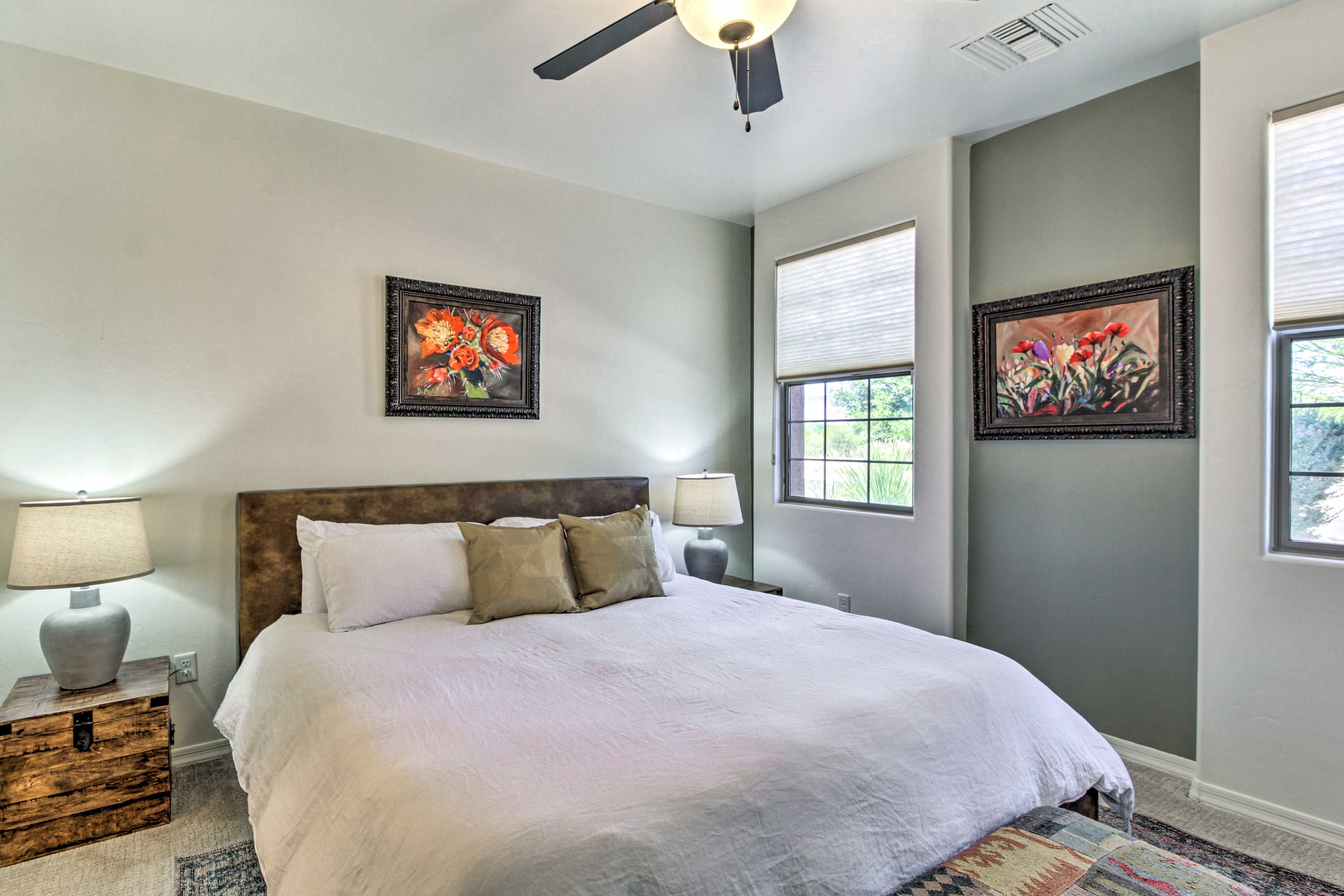 Bedroom 2 | California King Bed | En-Suite Bathroom | 1st Floor
