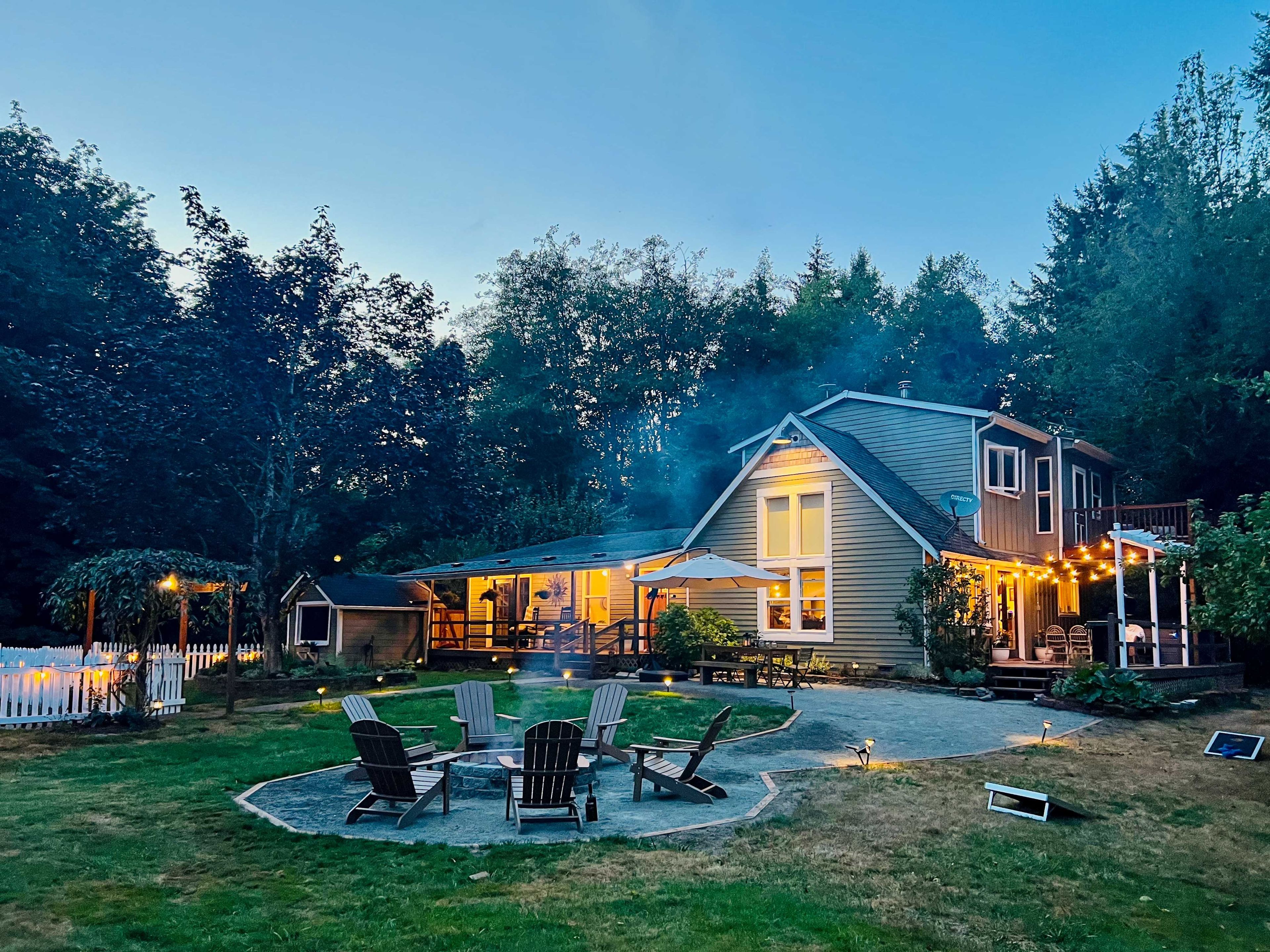 House Exterior | Wood-Burning Fire Pit | Cornhole