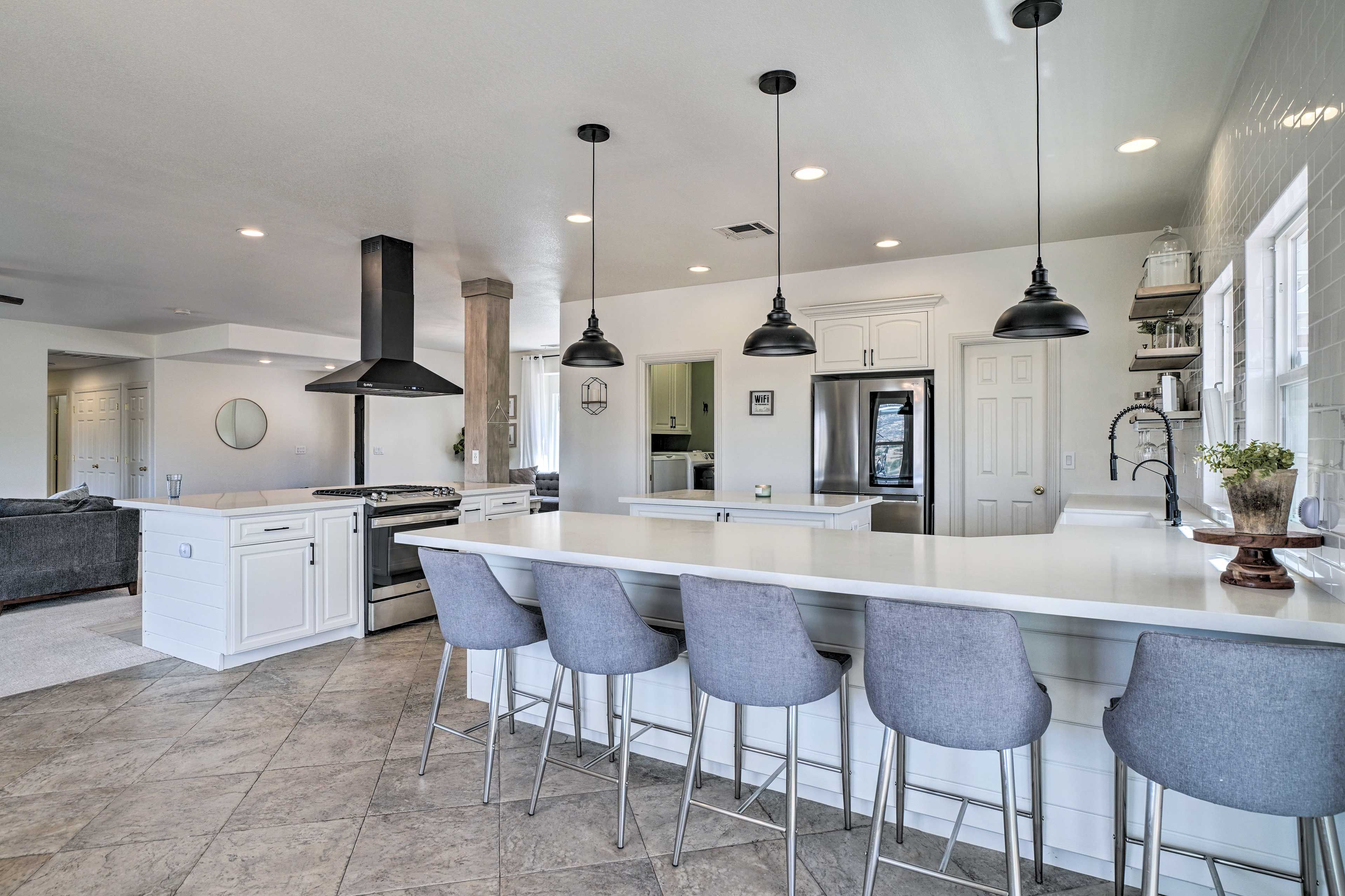 Kitchen | In-Unit Laundry | Central Air Conditioning | Ample Parking