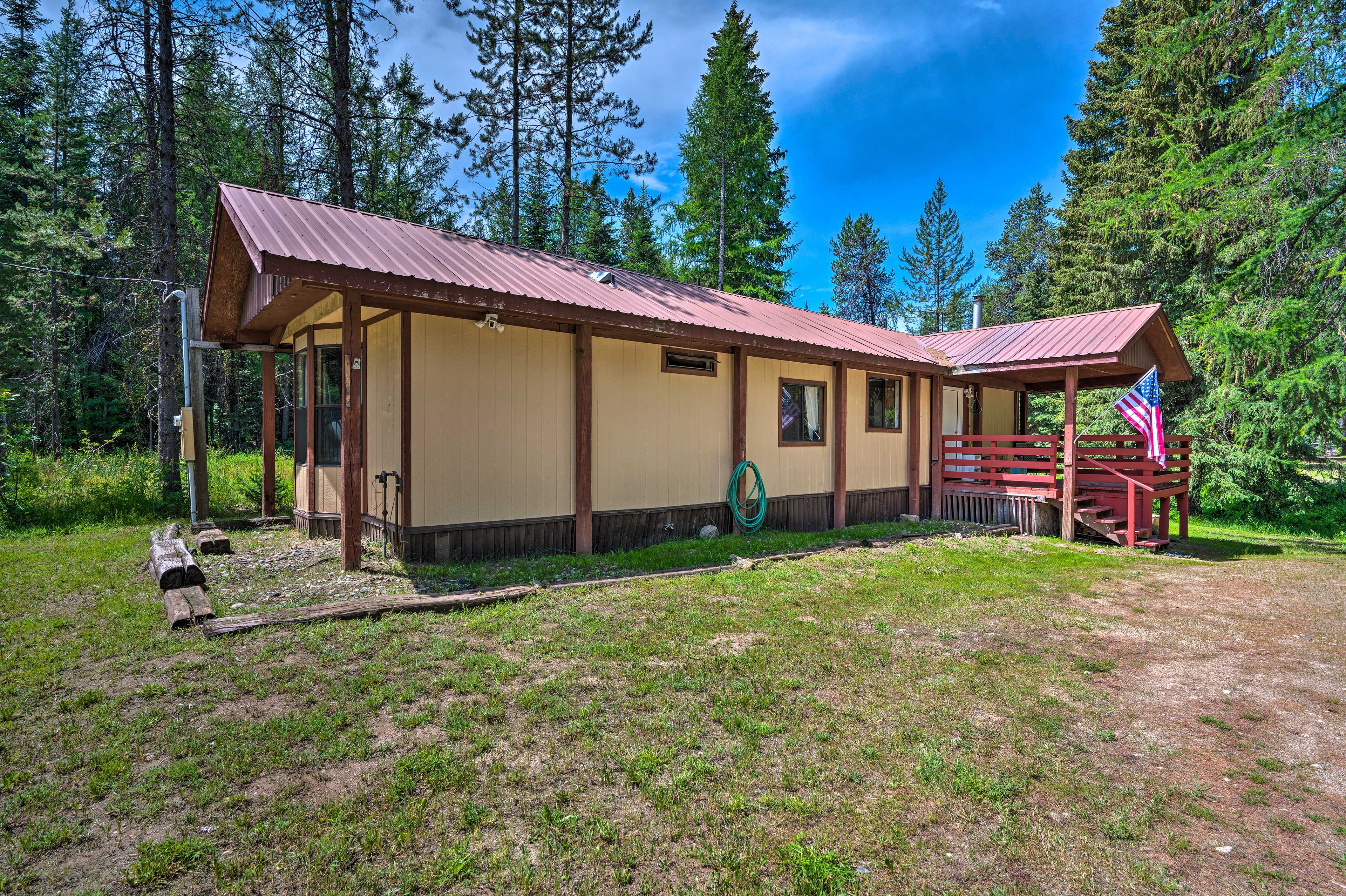 Donnelly Vacation Rental | 750 Sq Ft | 2BR | 1BA | Stairs Required