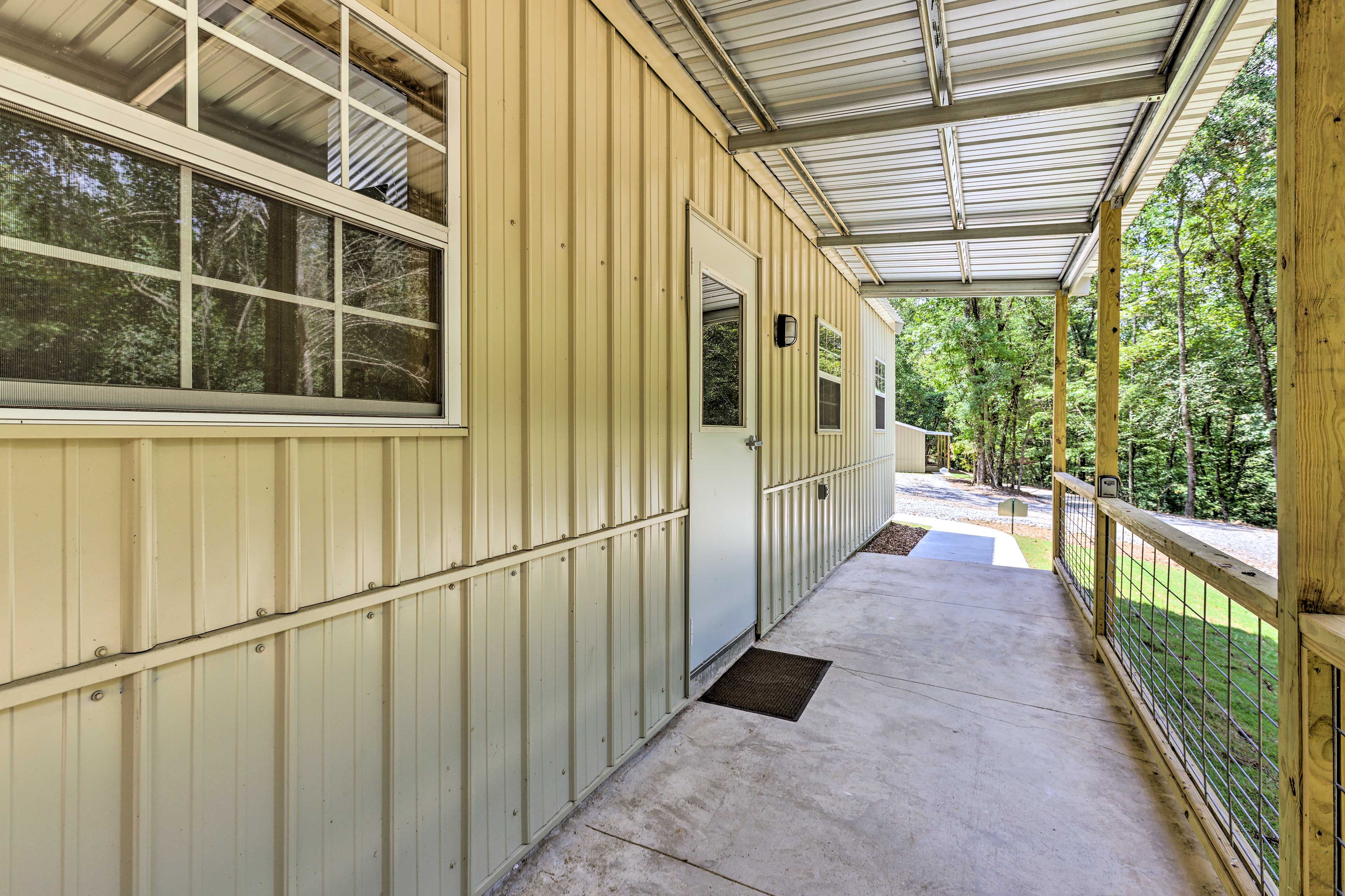 Covered Patio | Forested Surroundings
