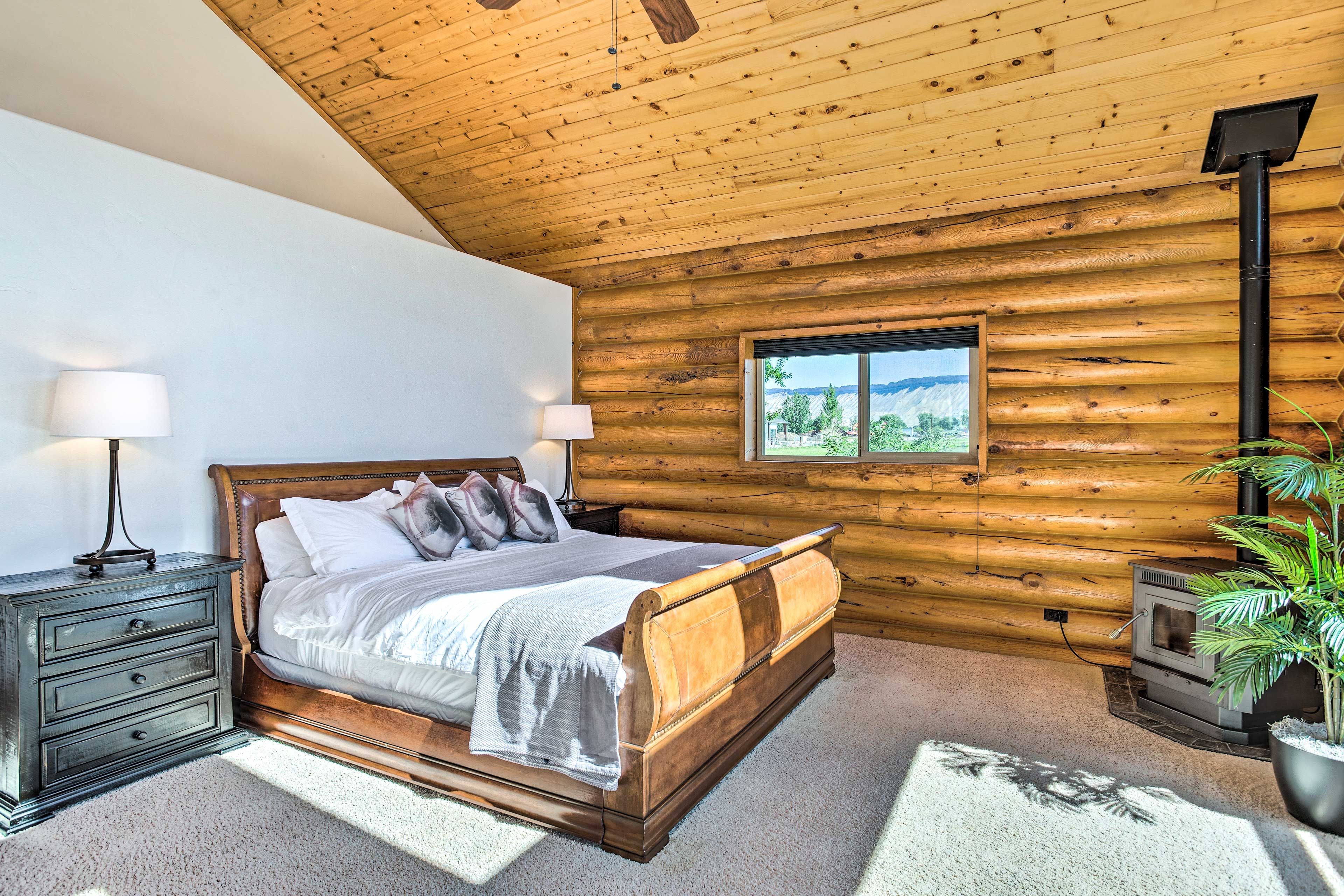 Bedroom 1 | Pellet Stove