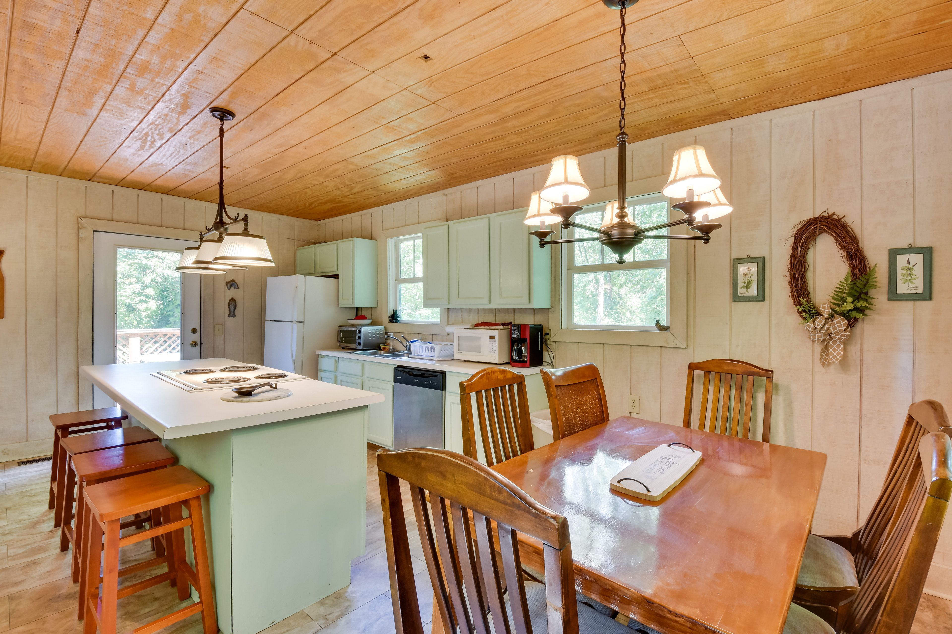 Dining Area & Kitchen | Main Floor | Free WiFi | Central A/C & Heating