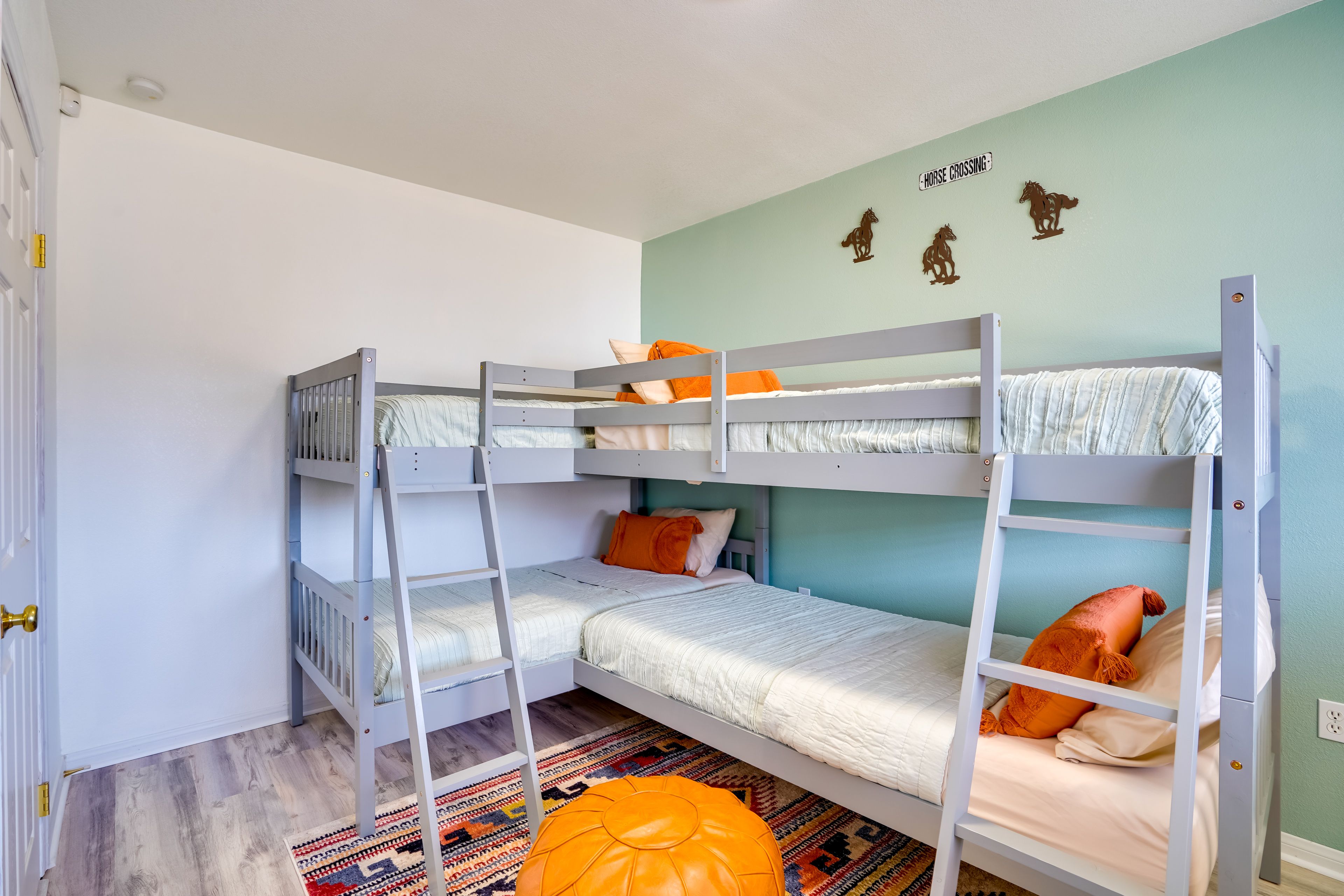 Bedroom 3 | 2 Twin Bunk Beds | Laptop-Friendly Workspace