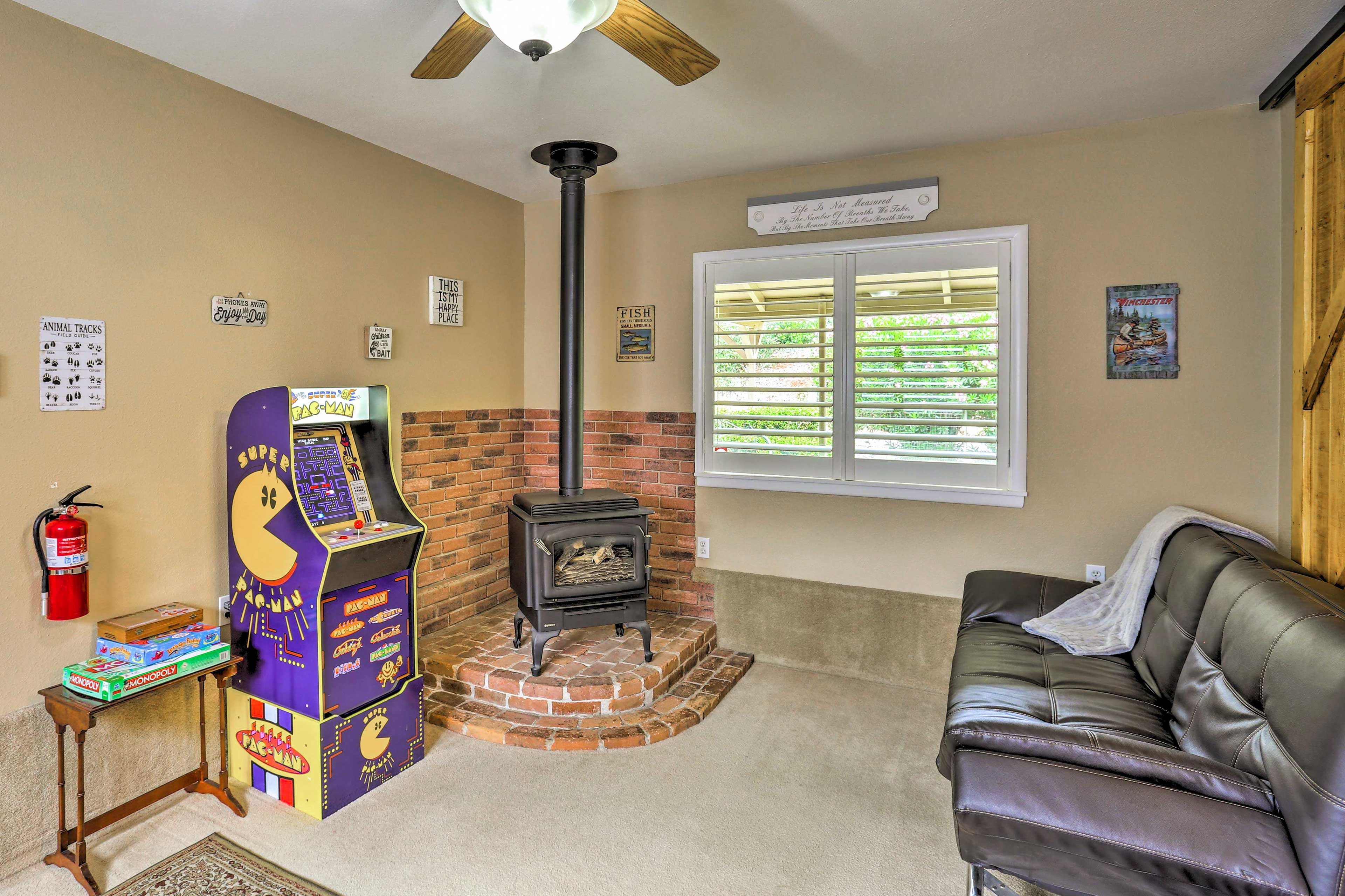 Game Room | Central Air Conditioning | 2 Stairs to Access | Single Story Home