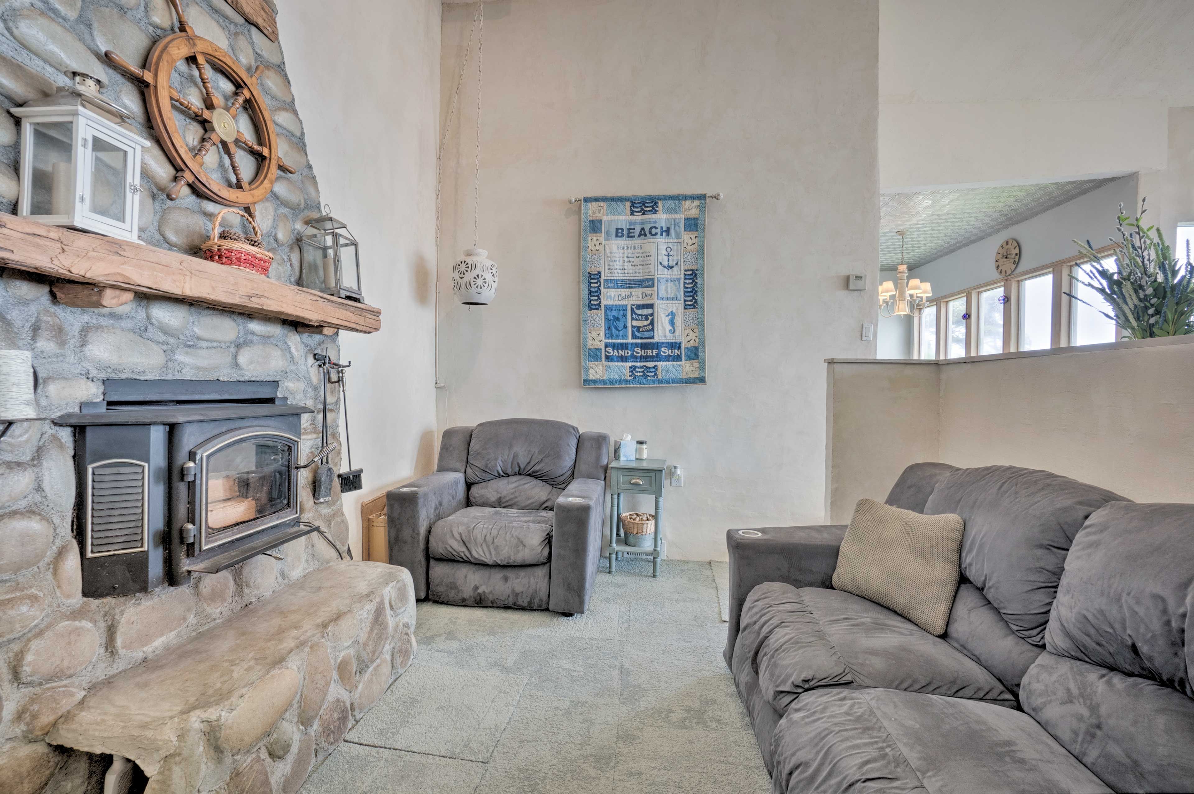 Living Room | Direct Beach Access | Stairs Required for Beach Access