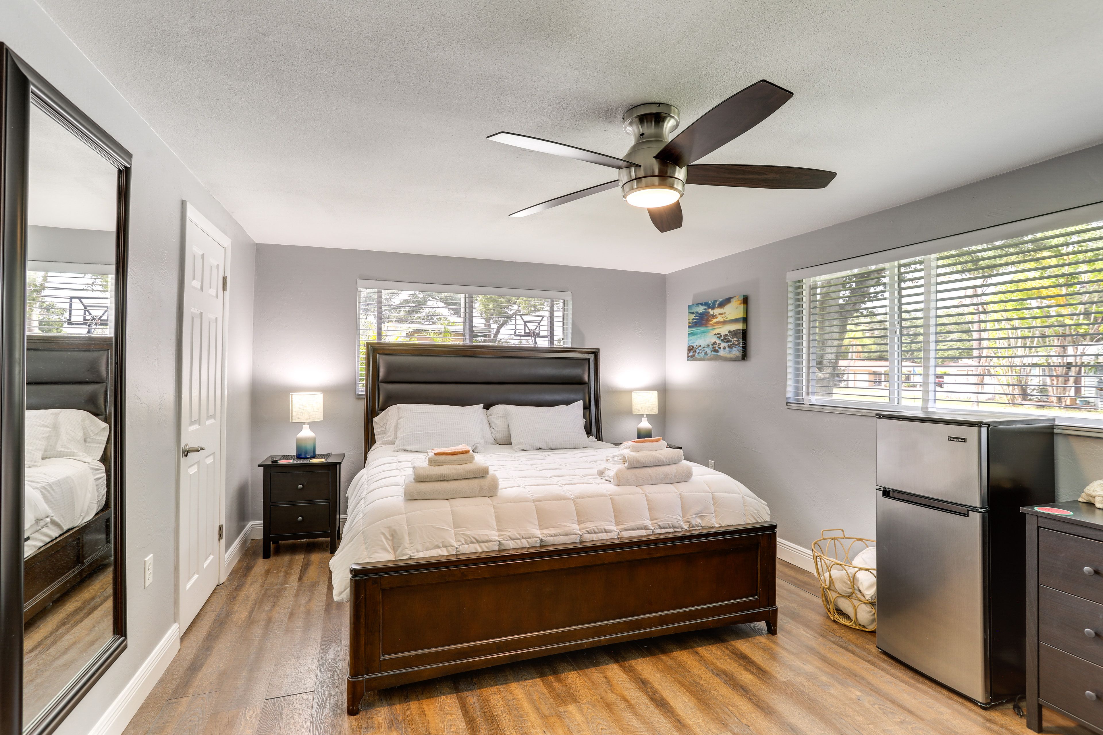 Bedroom 1 | King Bed | Linens Provided | Smart TV