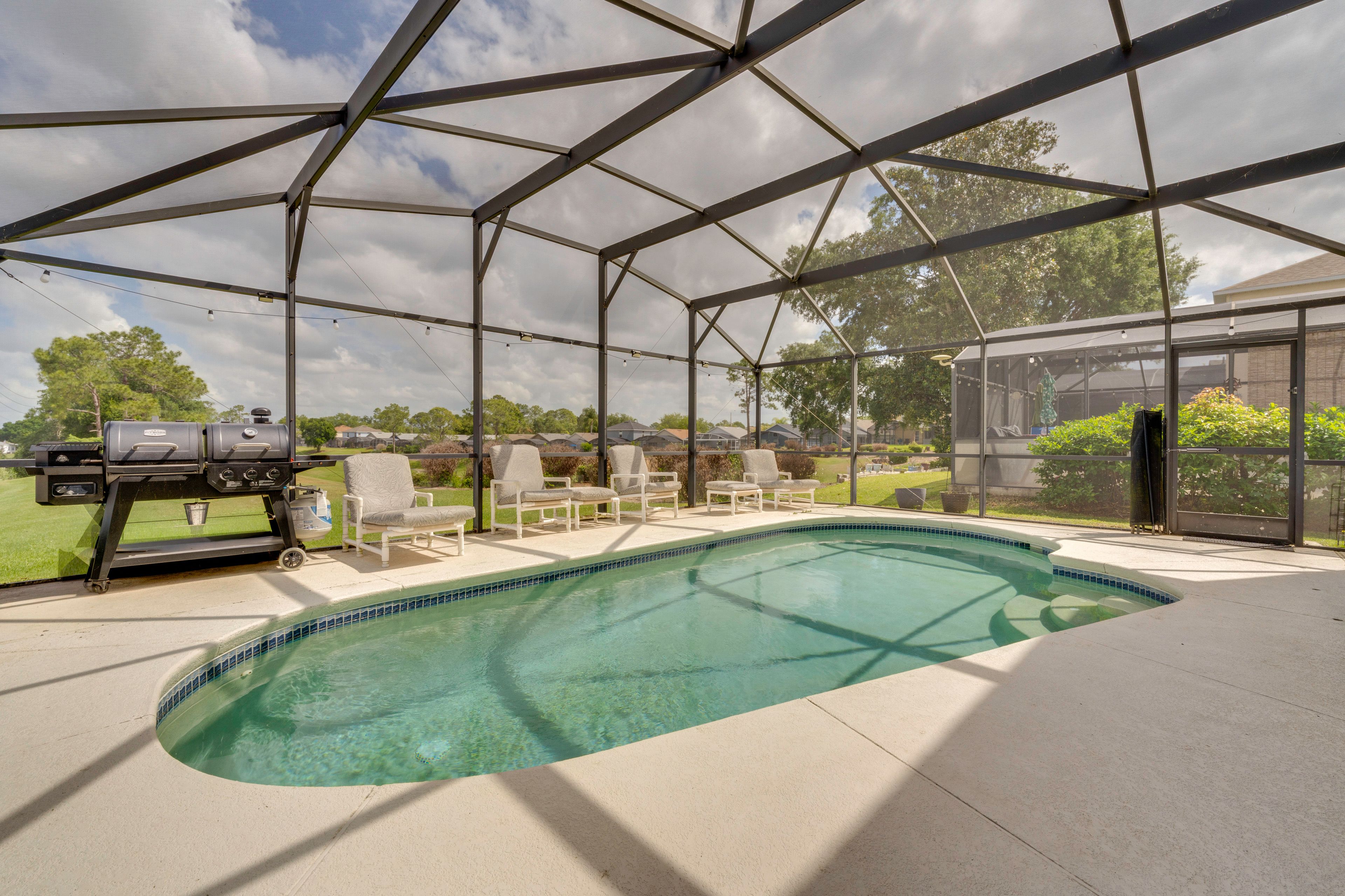 Haines City Vacation Rental | 4BR | 3BA | 1,700 Sq Ft | 1 Step to Enter