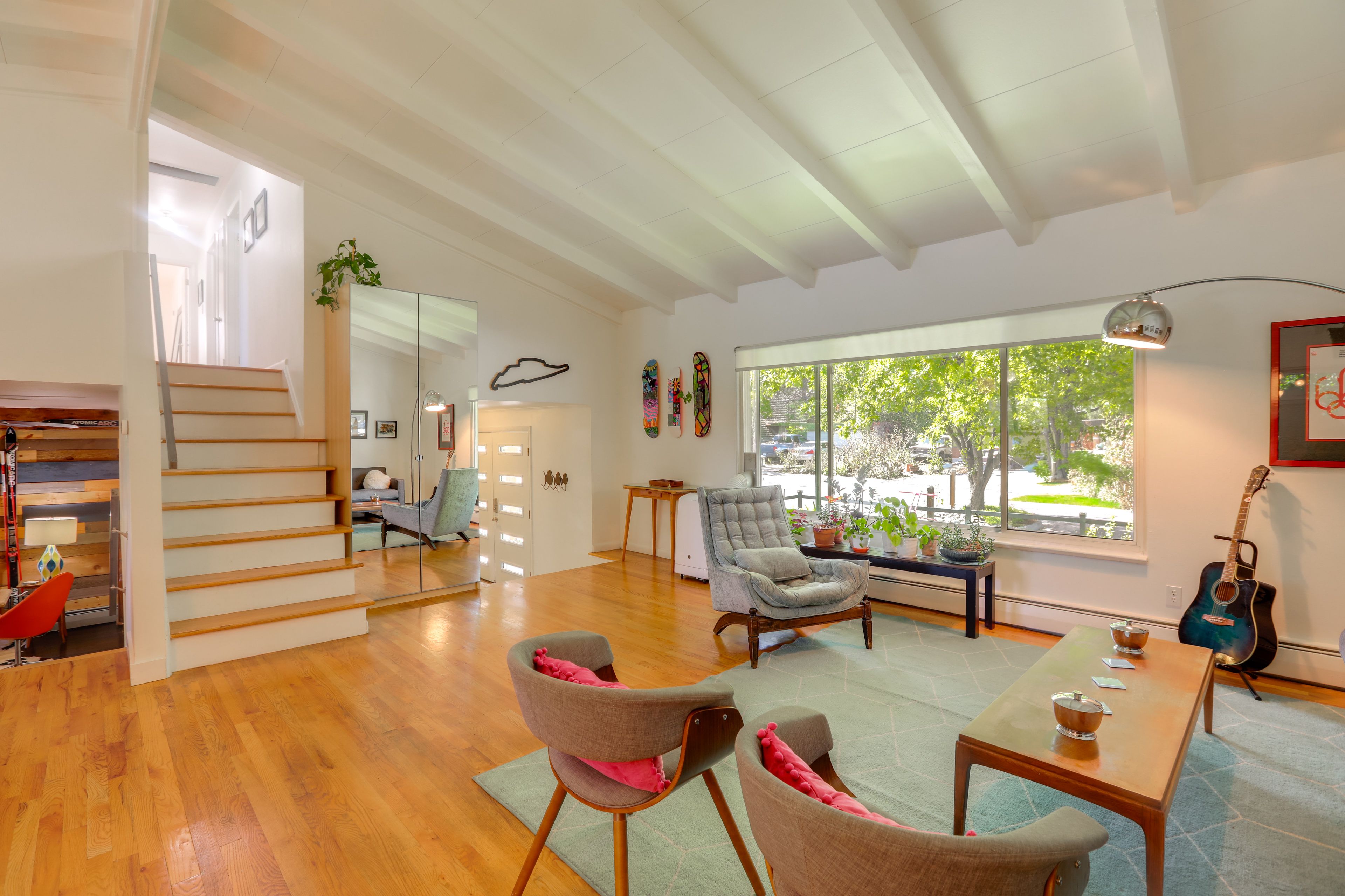 Living Room | Open Floor Plan | Free WiFi | Eclectic Decor