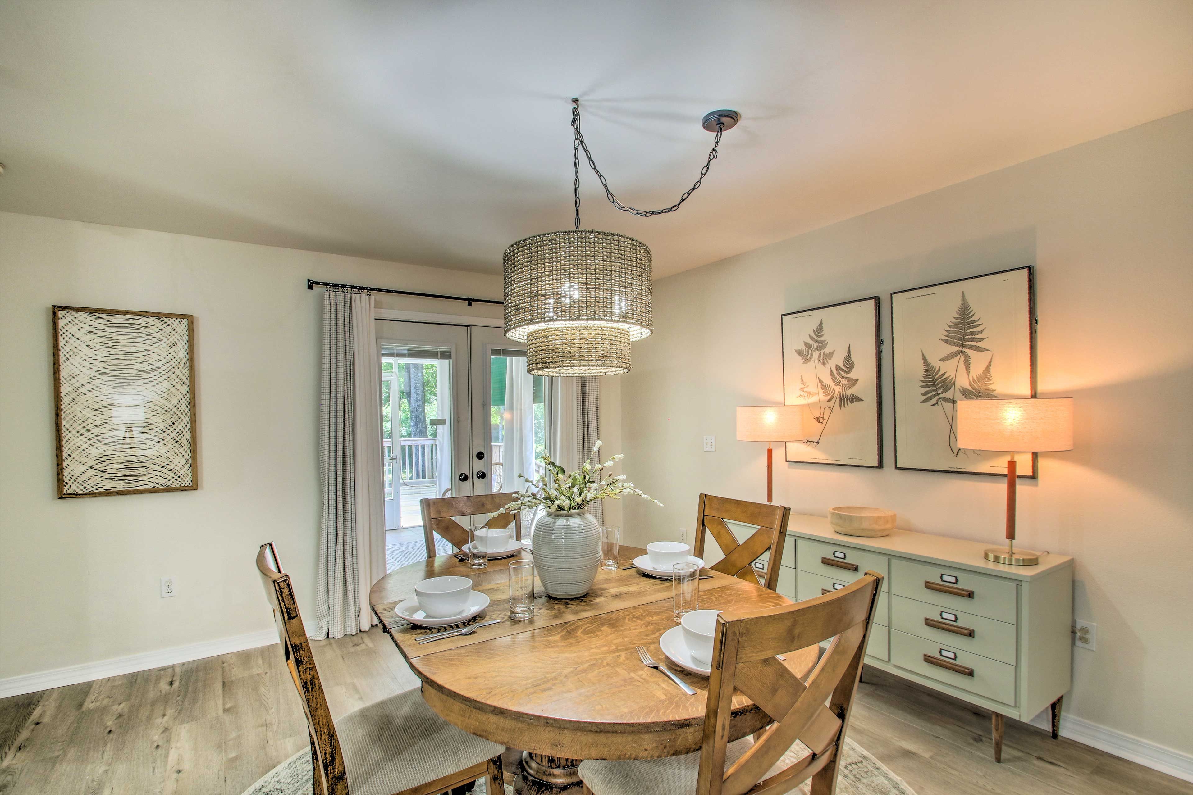 Dining Area | Cooking Basics & Spices | High Chair Available