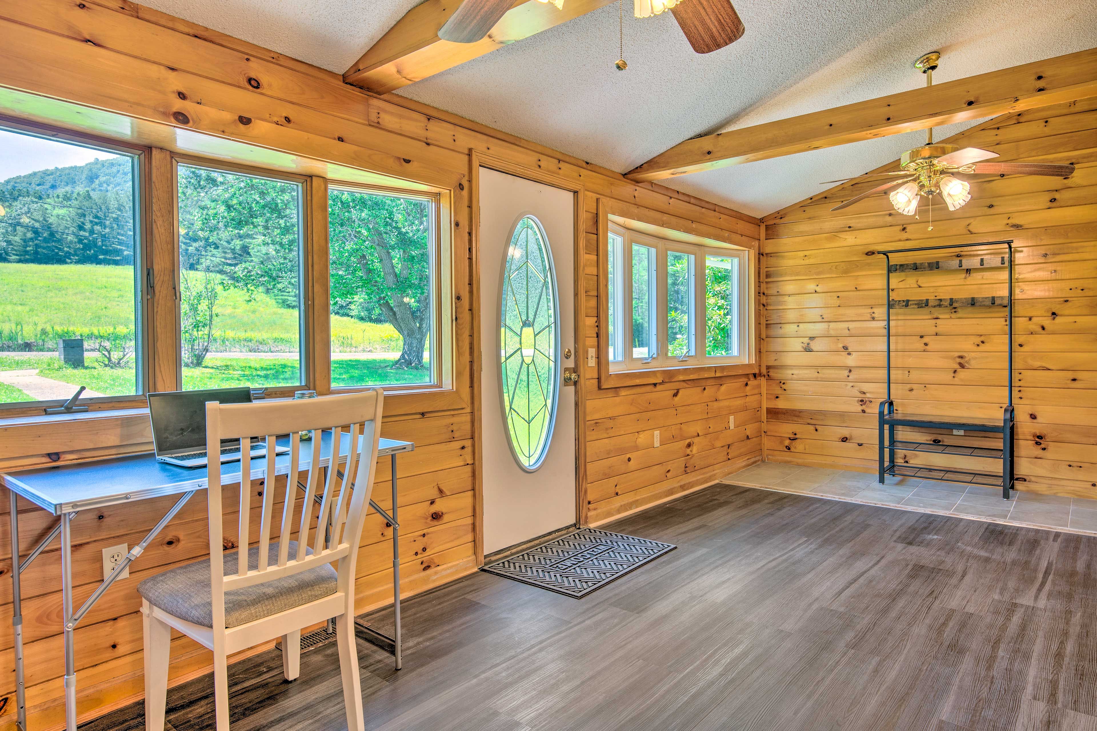 Mudroom | 1st Floor | Workspace | Laptop Friendly