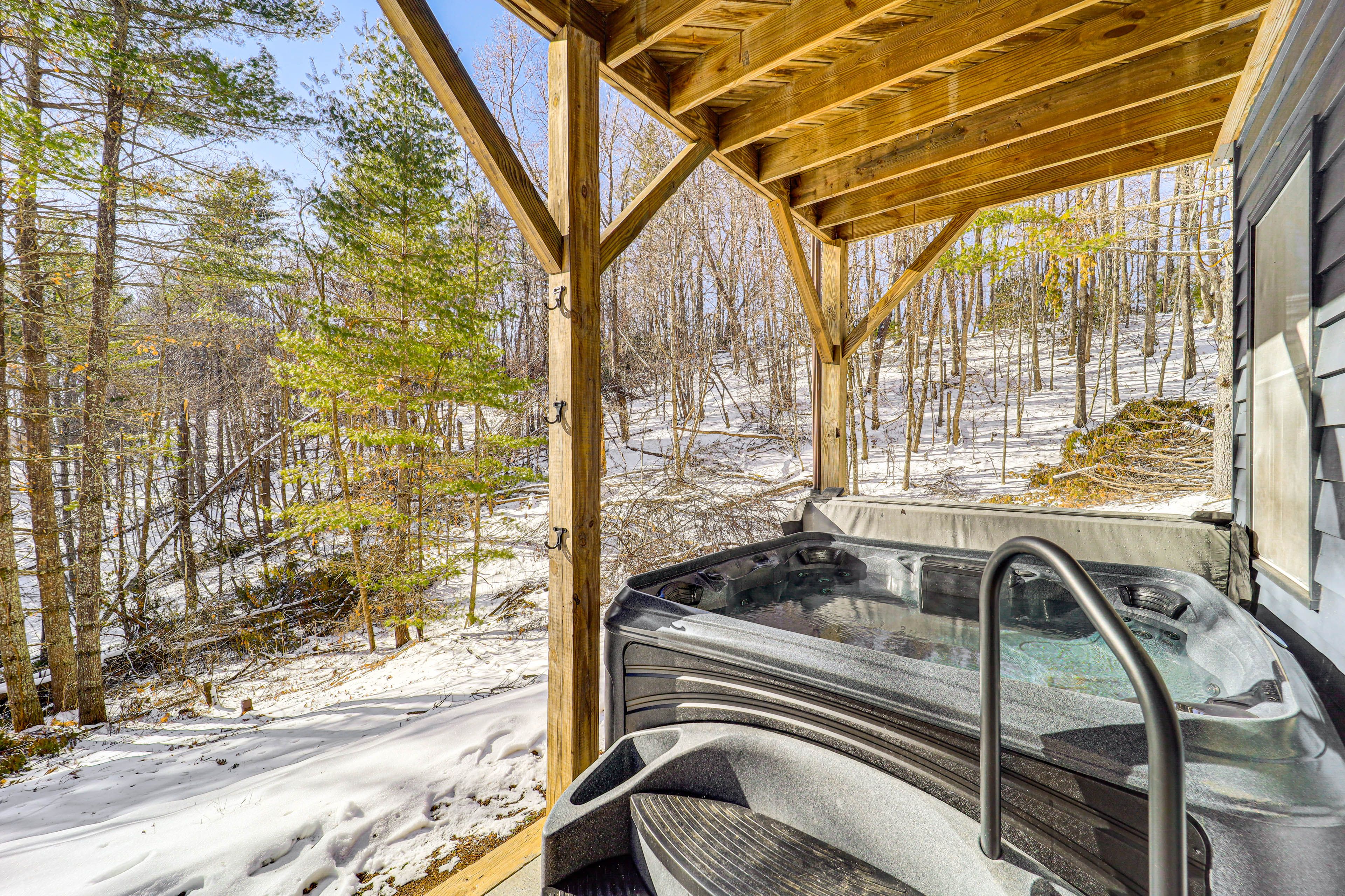 Covered Patio | Private Hot Tub