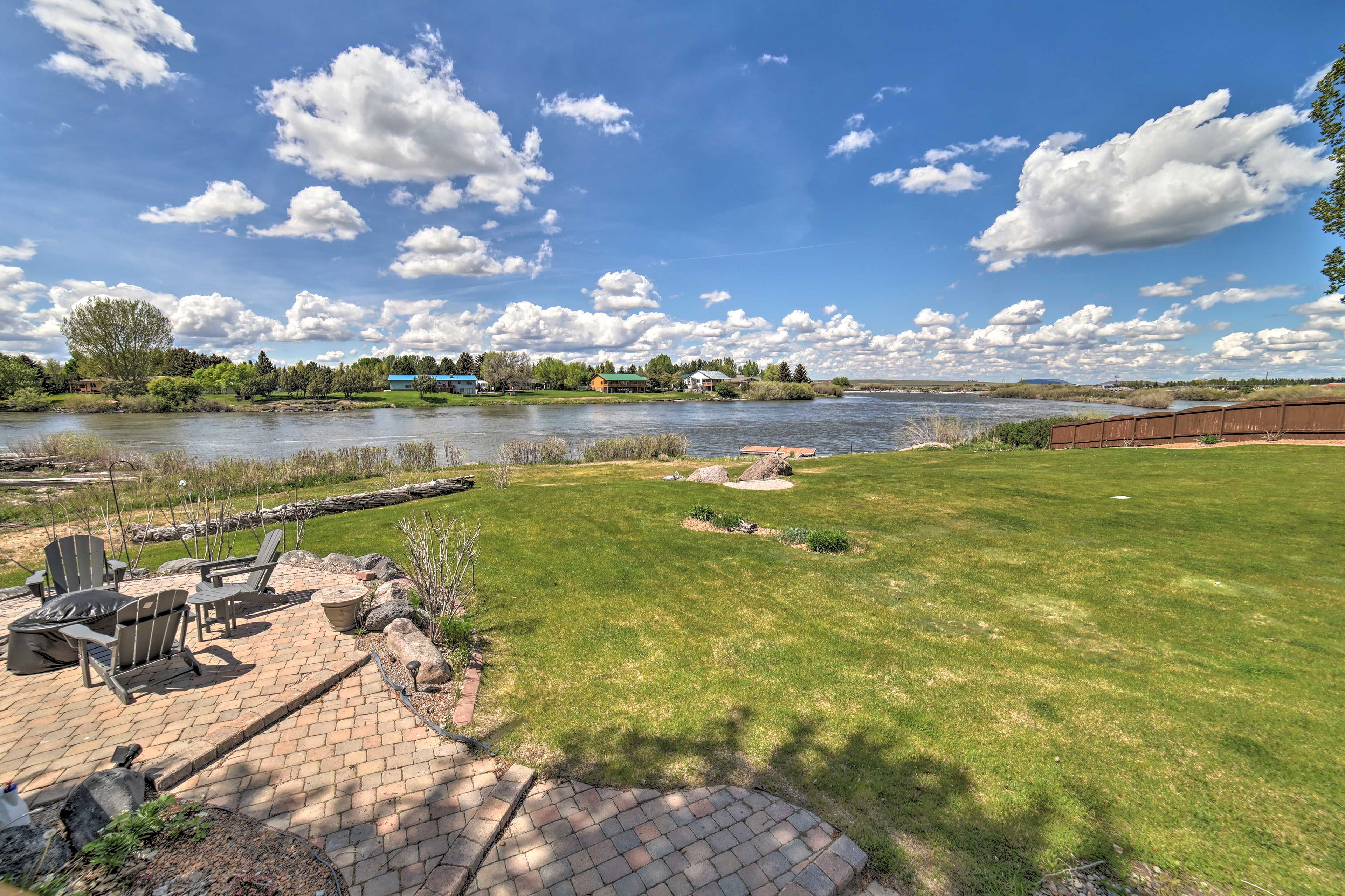 Yard Area | Fire Pit | Private Dock