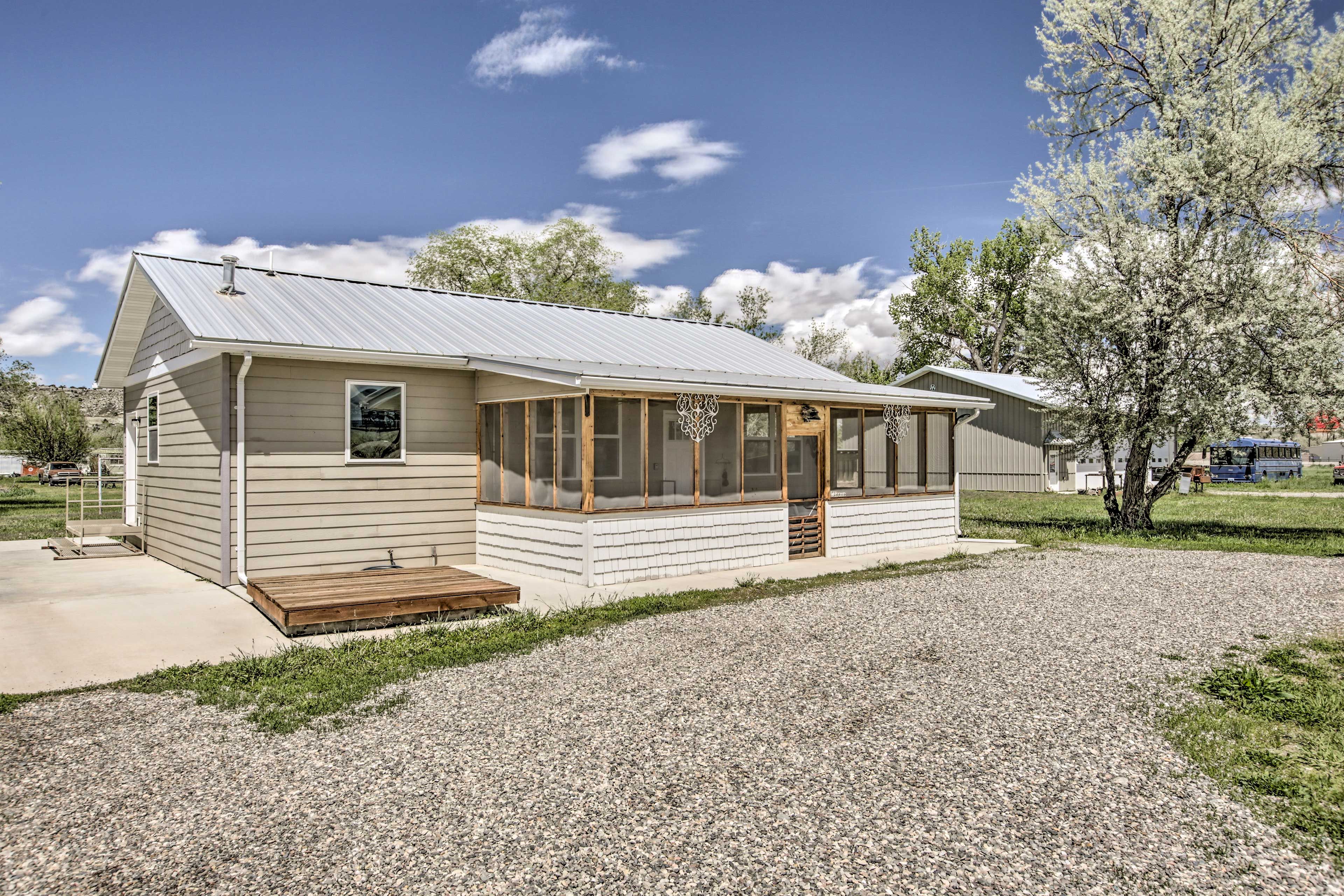 Shared Unfurnished Patio & Shared Gas Grill (Propane Provided) on Left