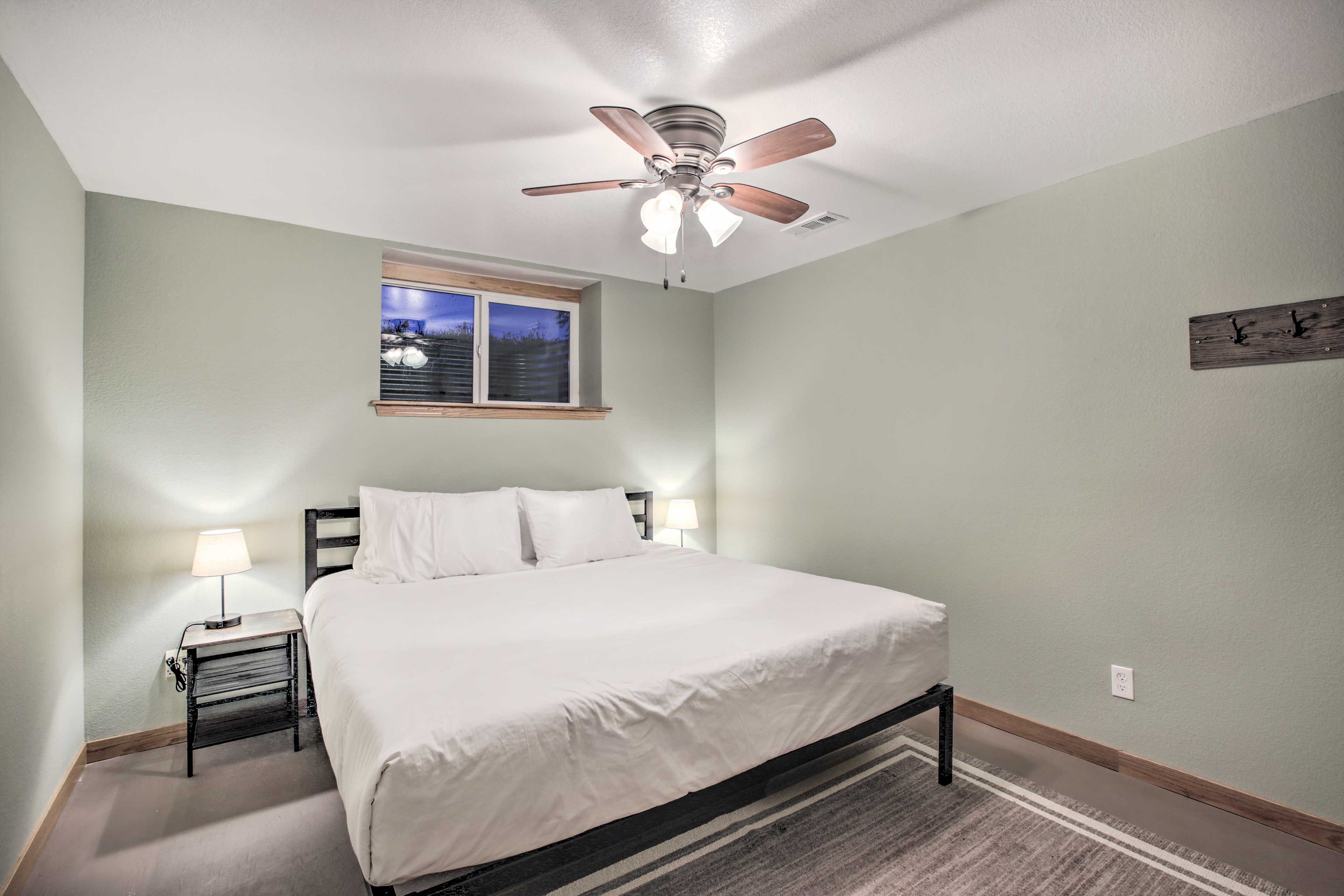 Bedroom 2 | King Bed | Basement | Laptop Friendly