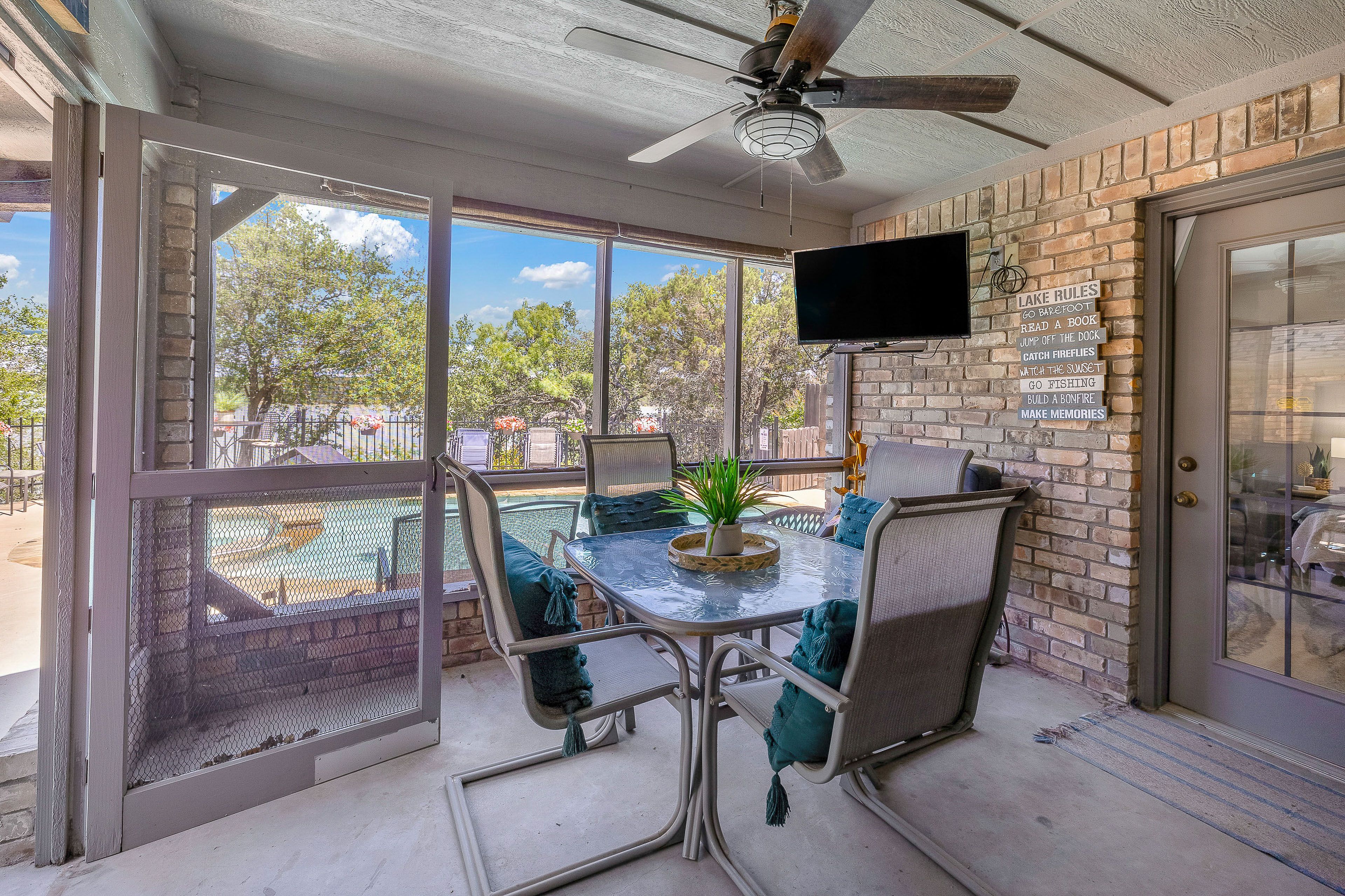 Screened-In Porch | Smart TV