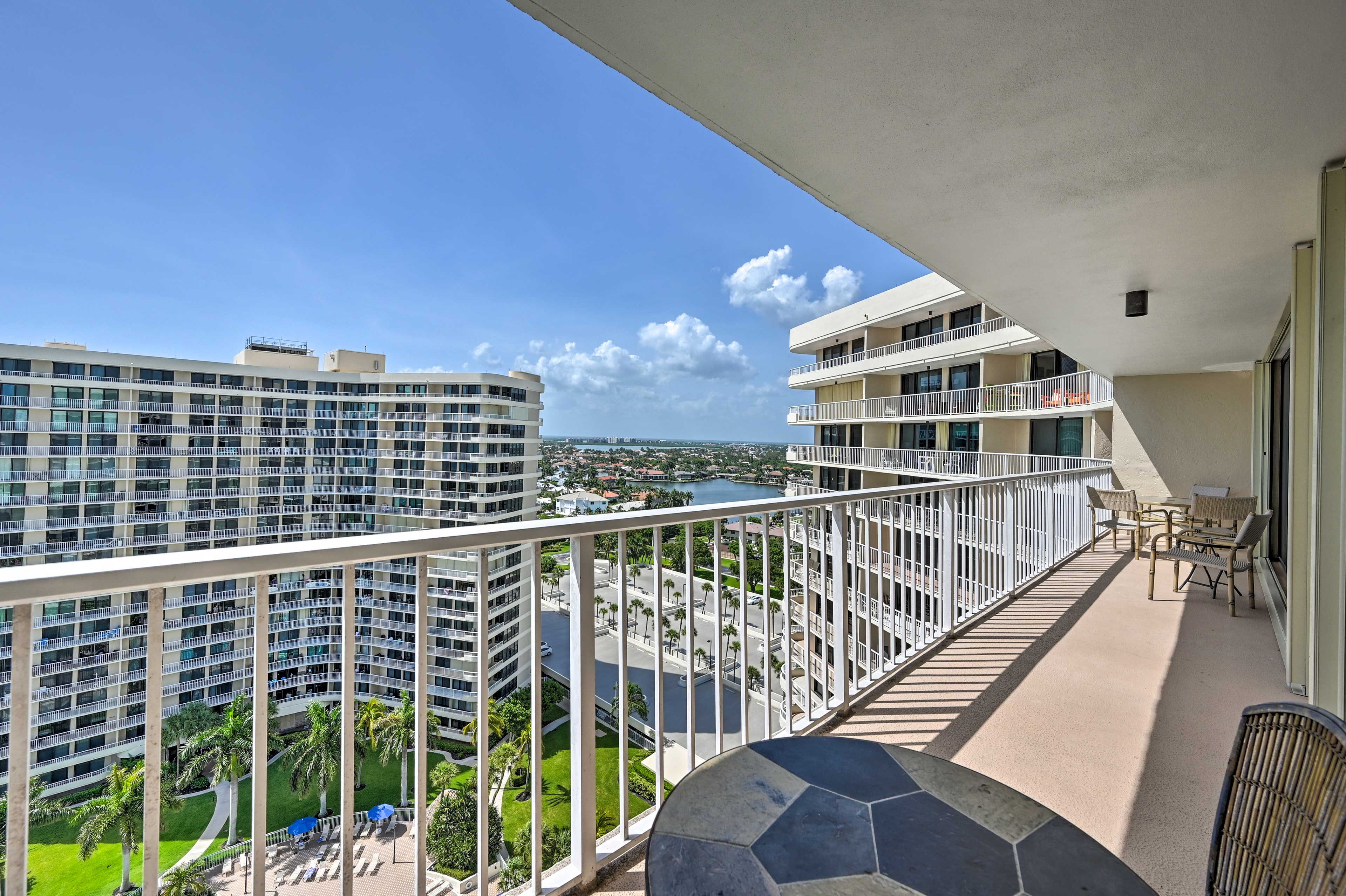 Private Balcony | Beach & Pool Views | Outdoor Dining Areas