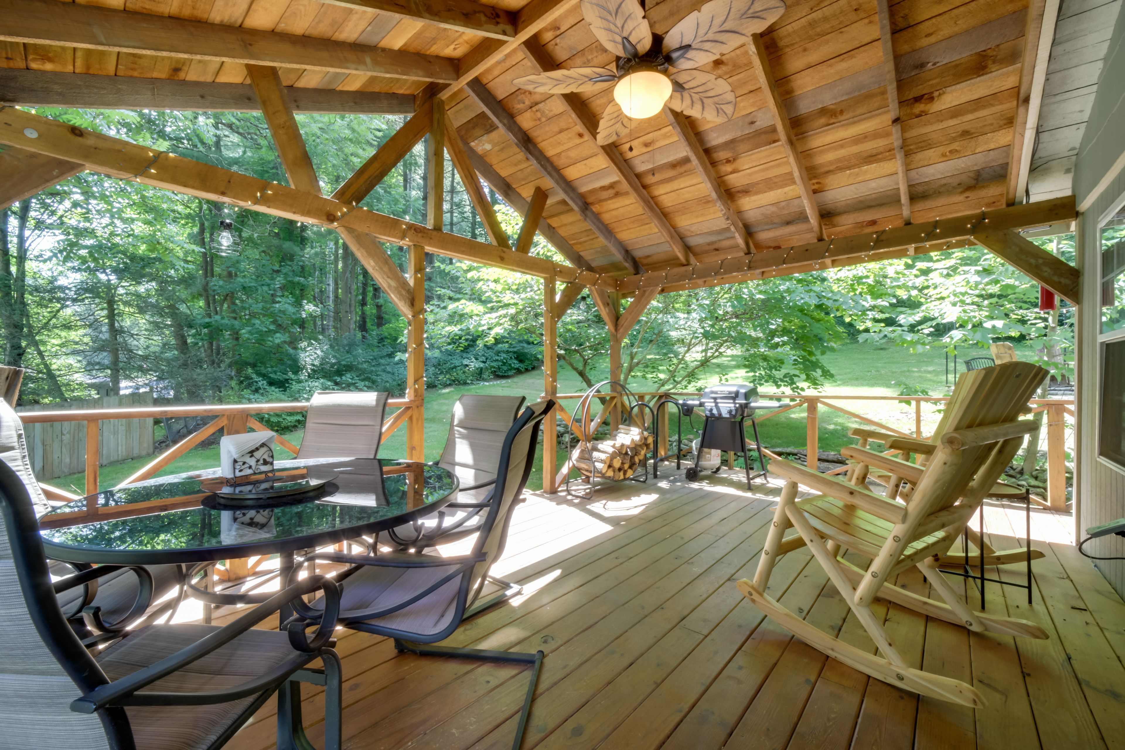 Waynesville Vacation Rental | 2BR | 1BA | Stairs Required | 780 Sq Ft