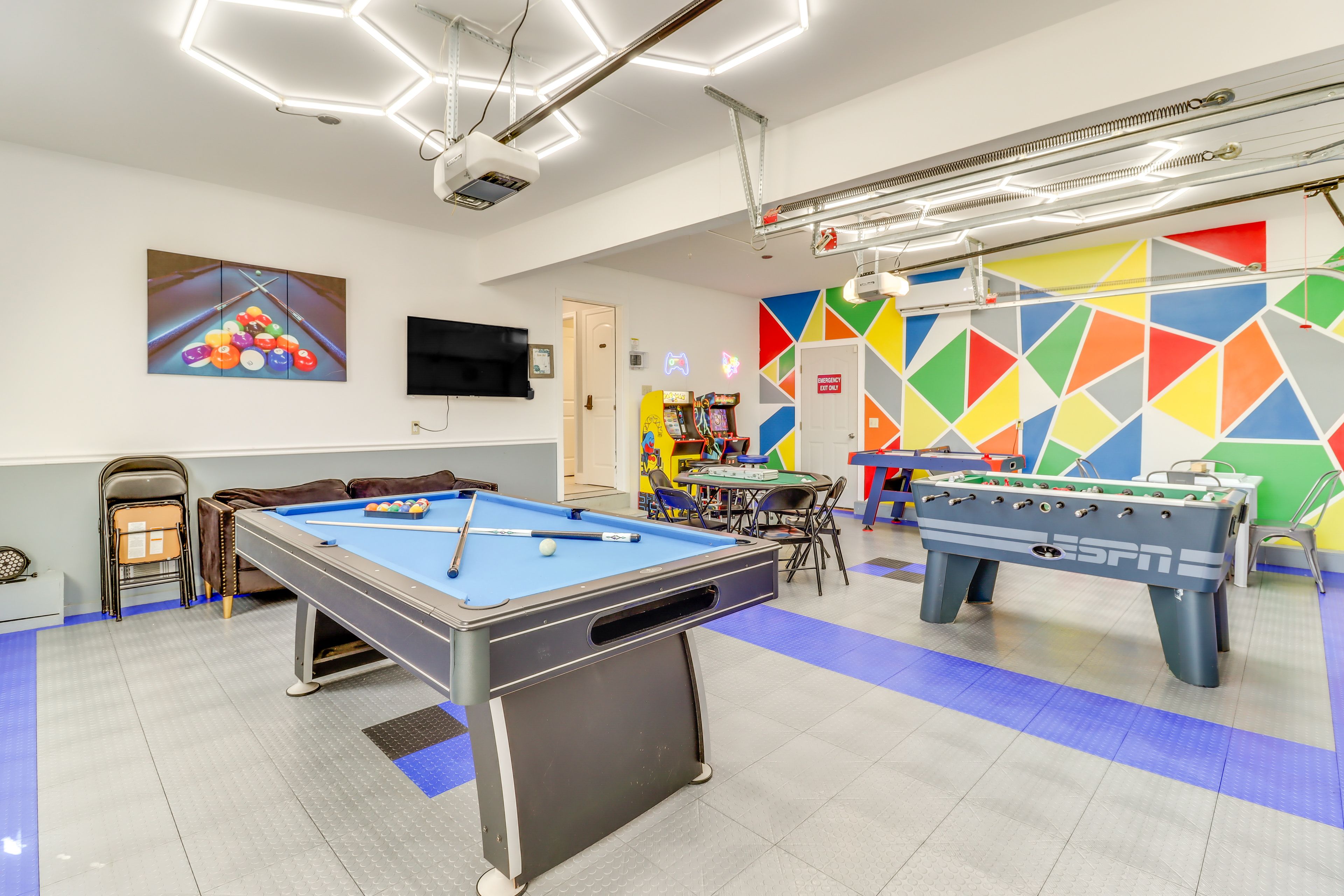 Game Room | Pool Table | Foosball Table | Poker Table | Arcade Games | 1st Floor