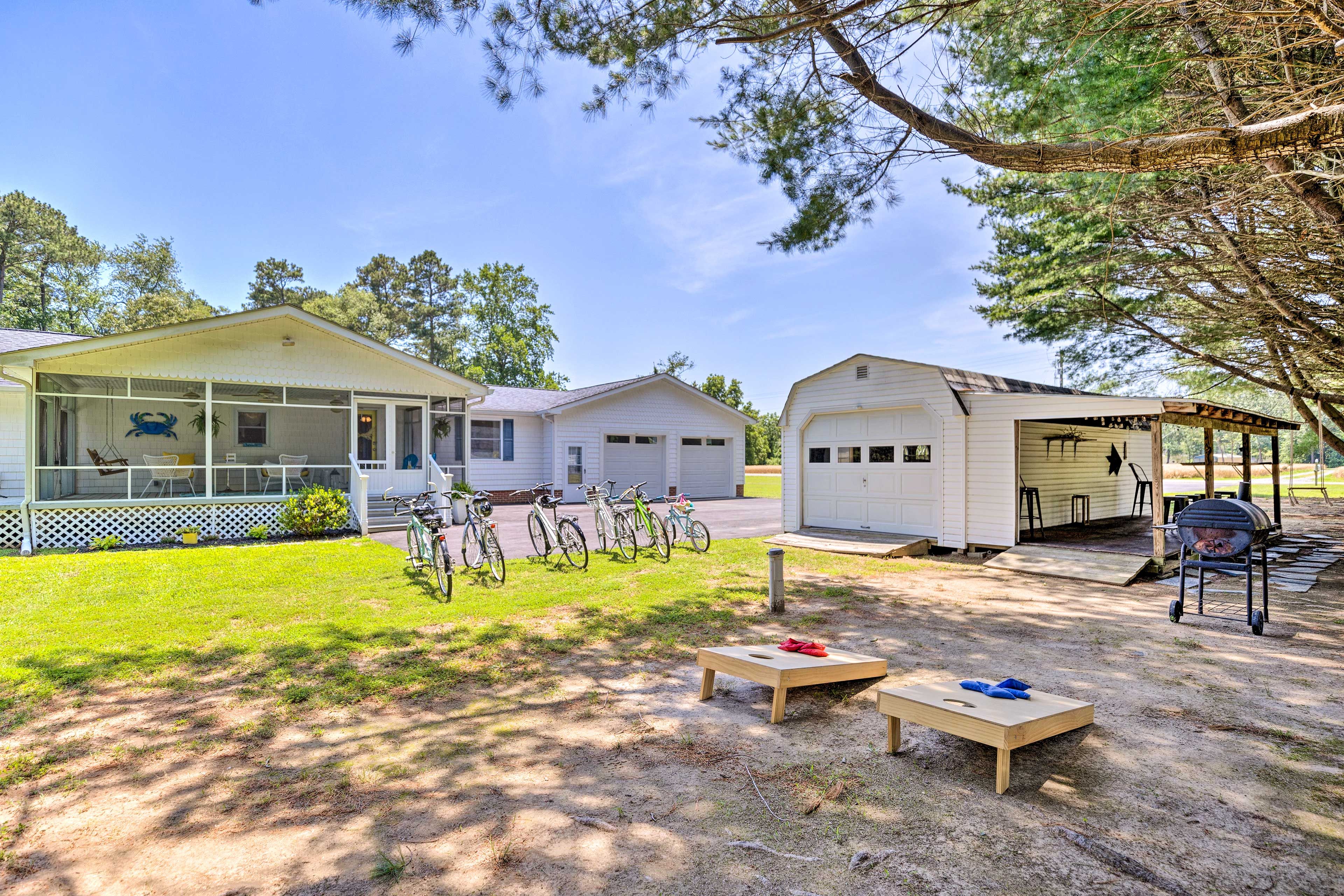 House Exterior | Bicycles | Cornhole | Charcoal Grill (Charcoal Provided)