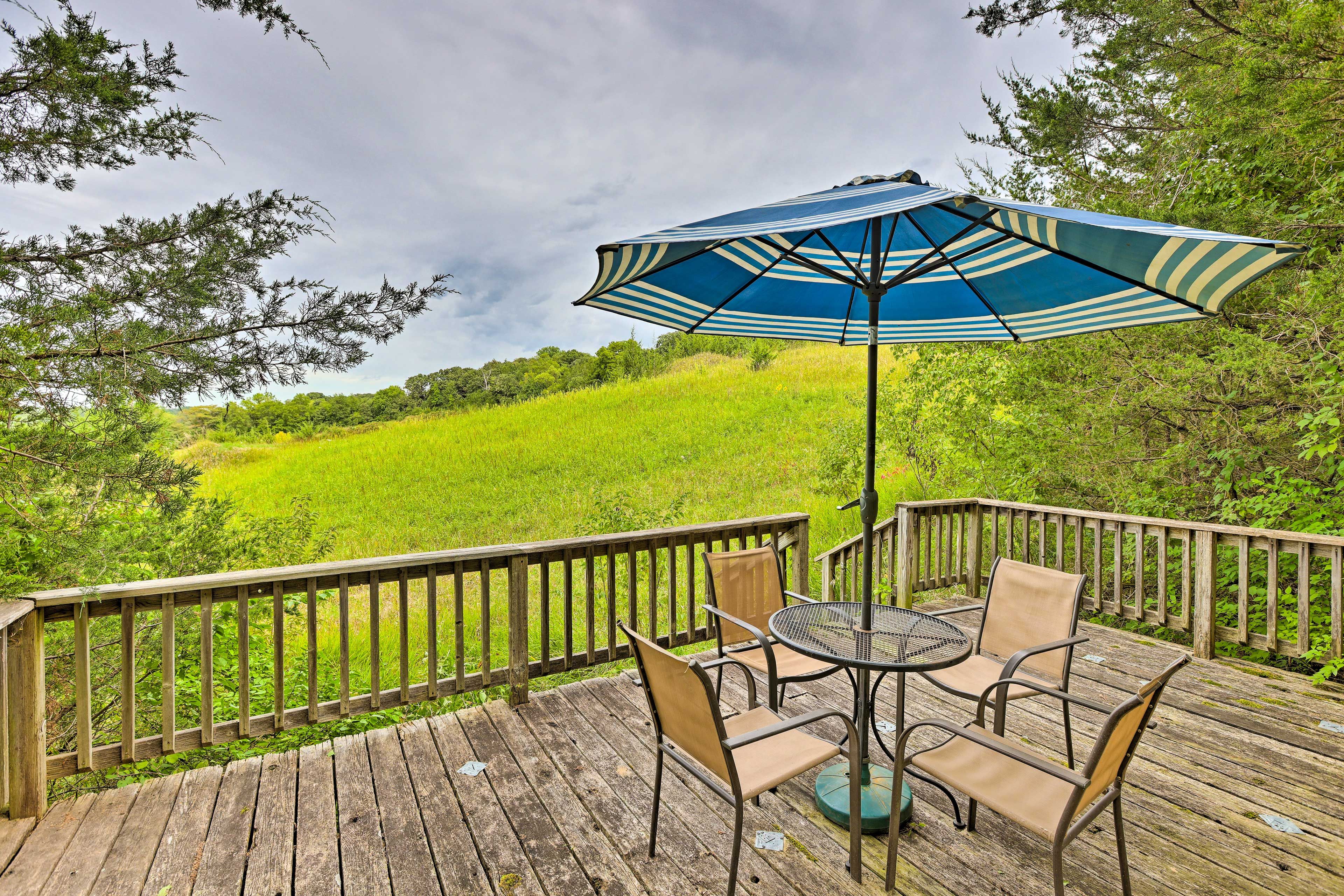 Private Deck | Multiple Outdoor Gathering Spaces | Gas Grill (Propane Provided)