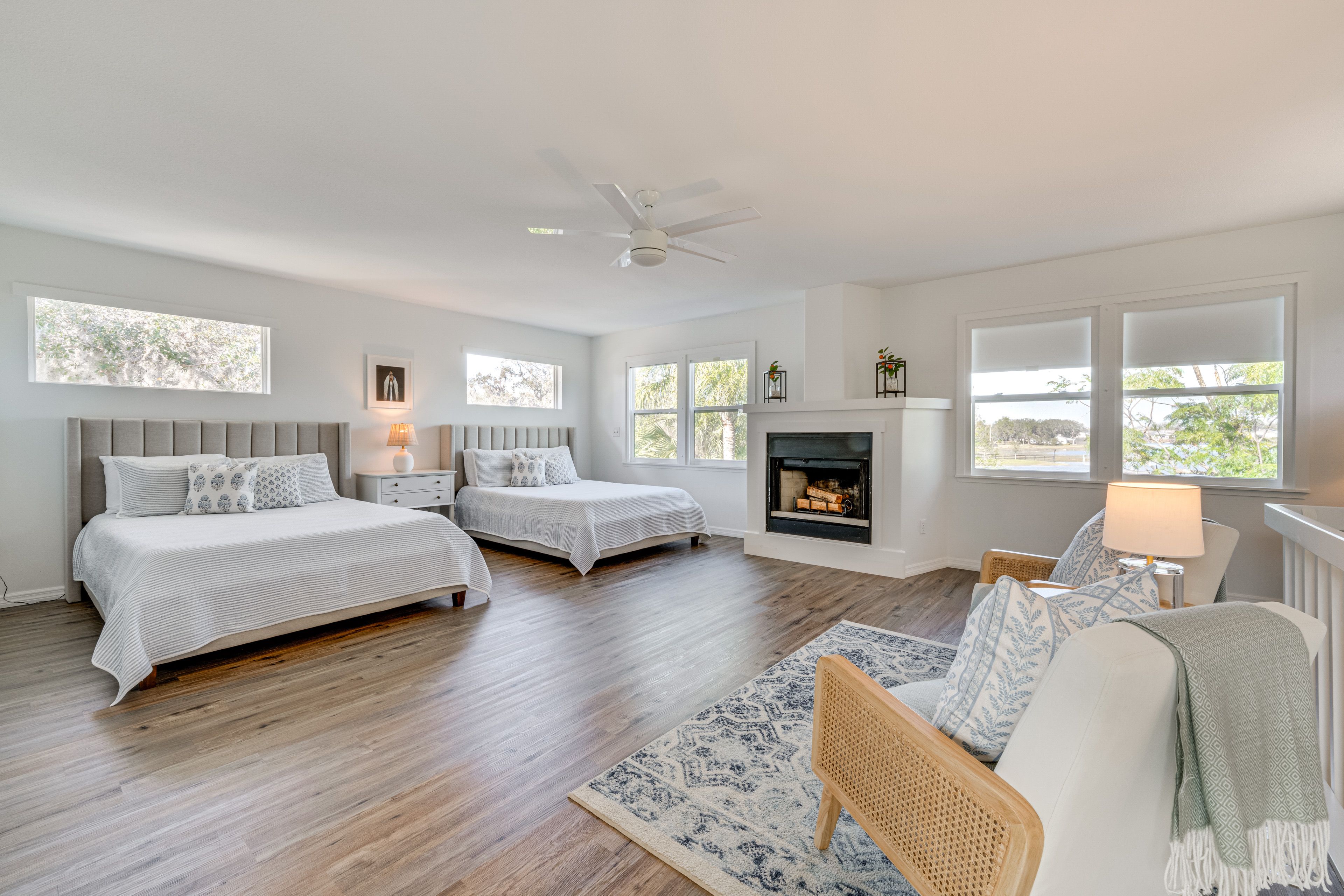 Bedroom | 2 Queen Beds | Linens Provided | 2nd Floor