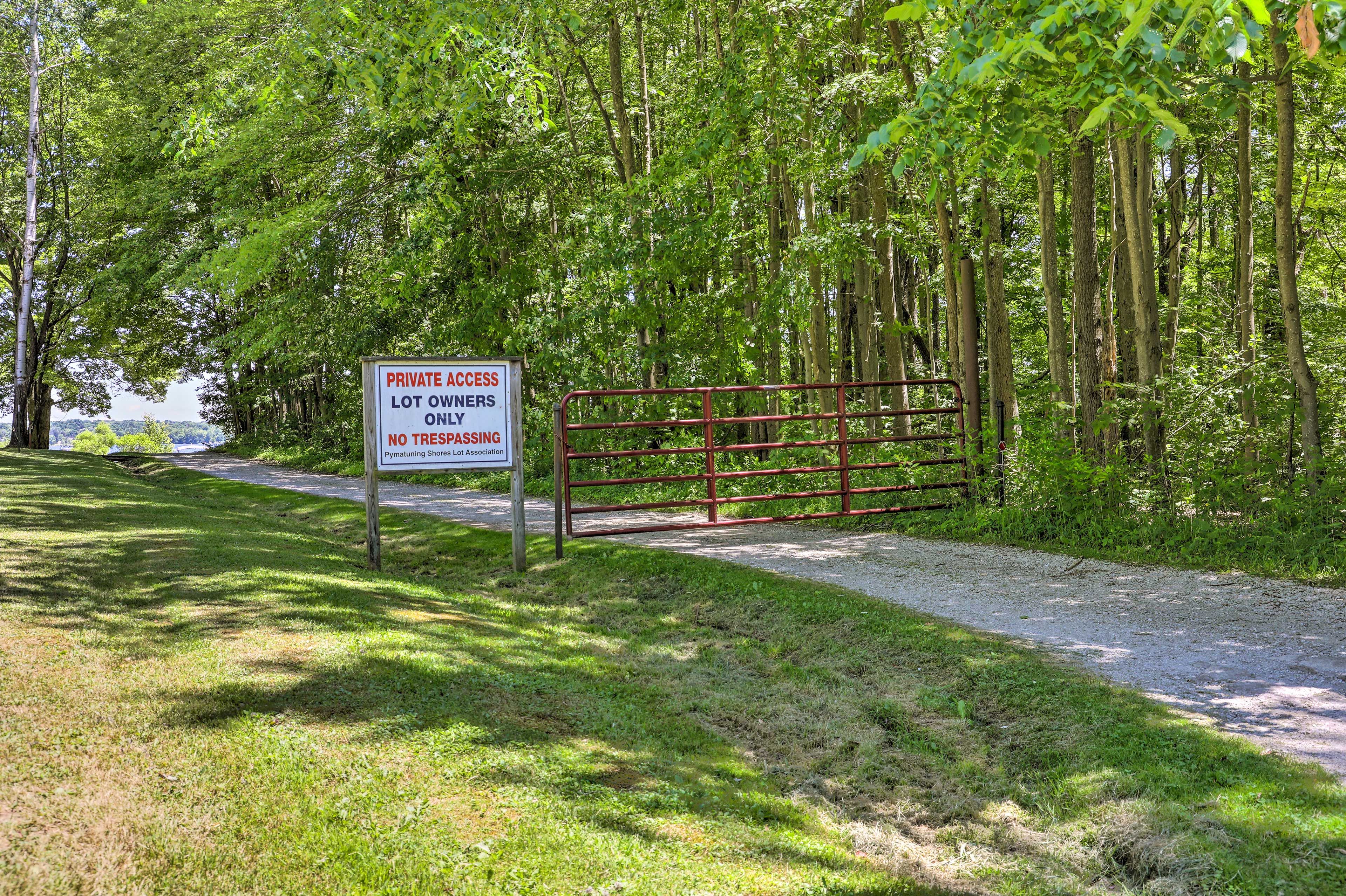 Access to the Pymatuning Reservoir