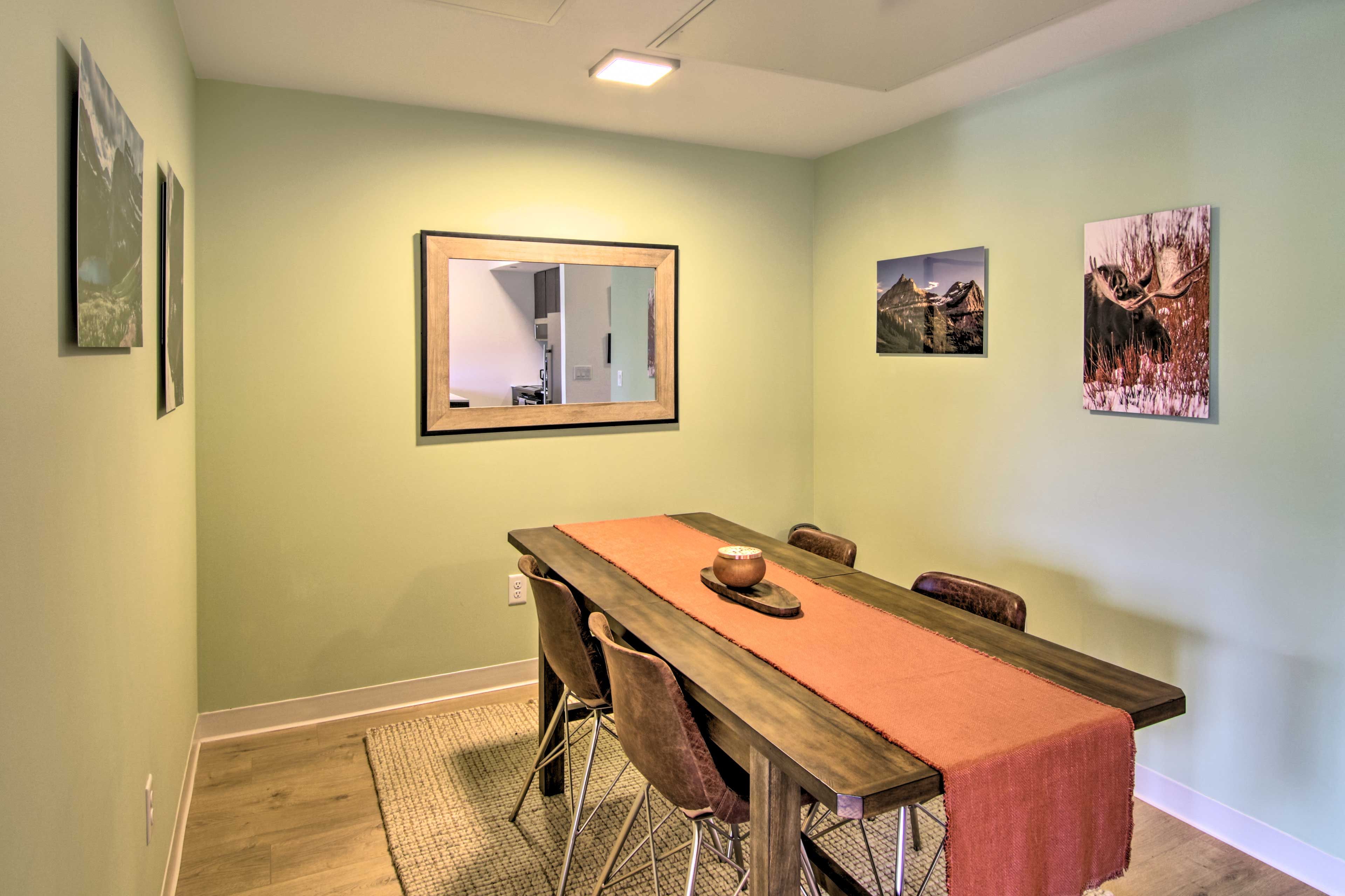 Dining Area | Dishware & Flatware | Trash Bags & Paper Towels