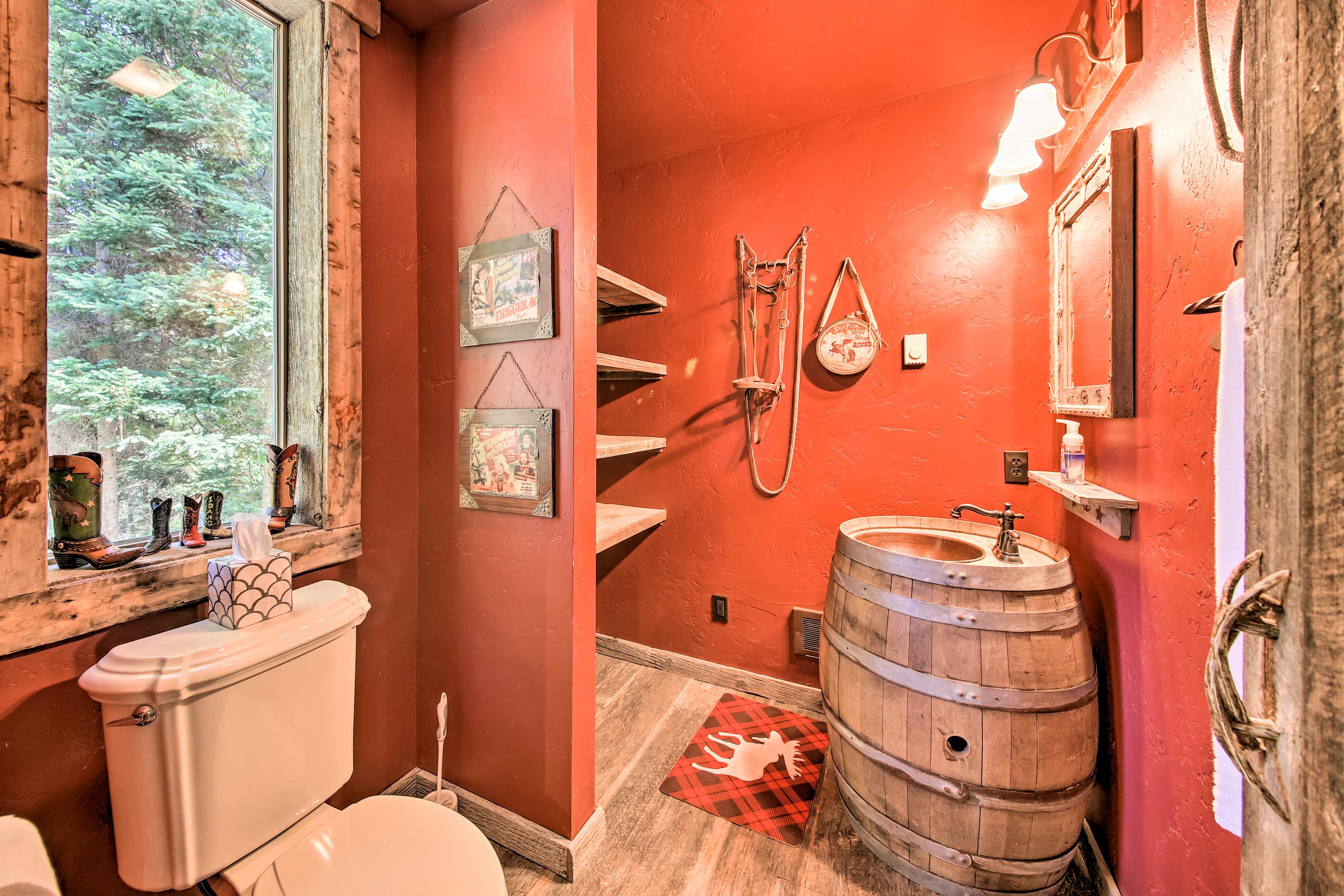 'Double Barrel Bar' | Half Bathroom