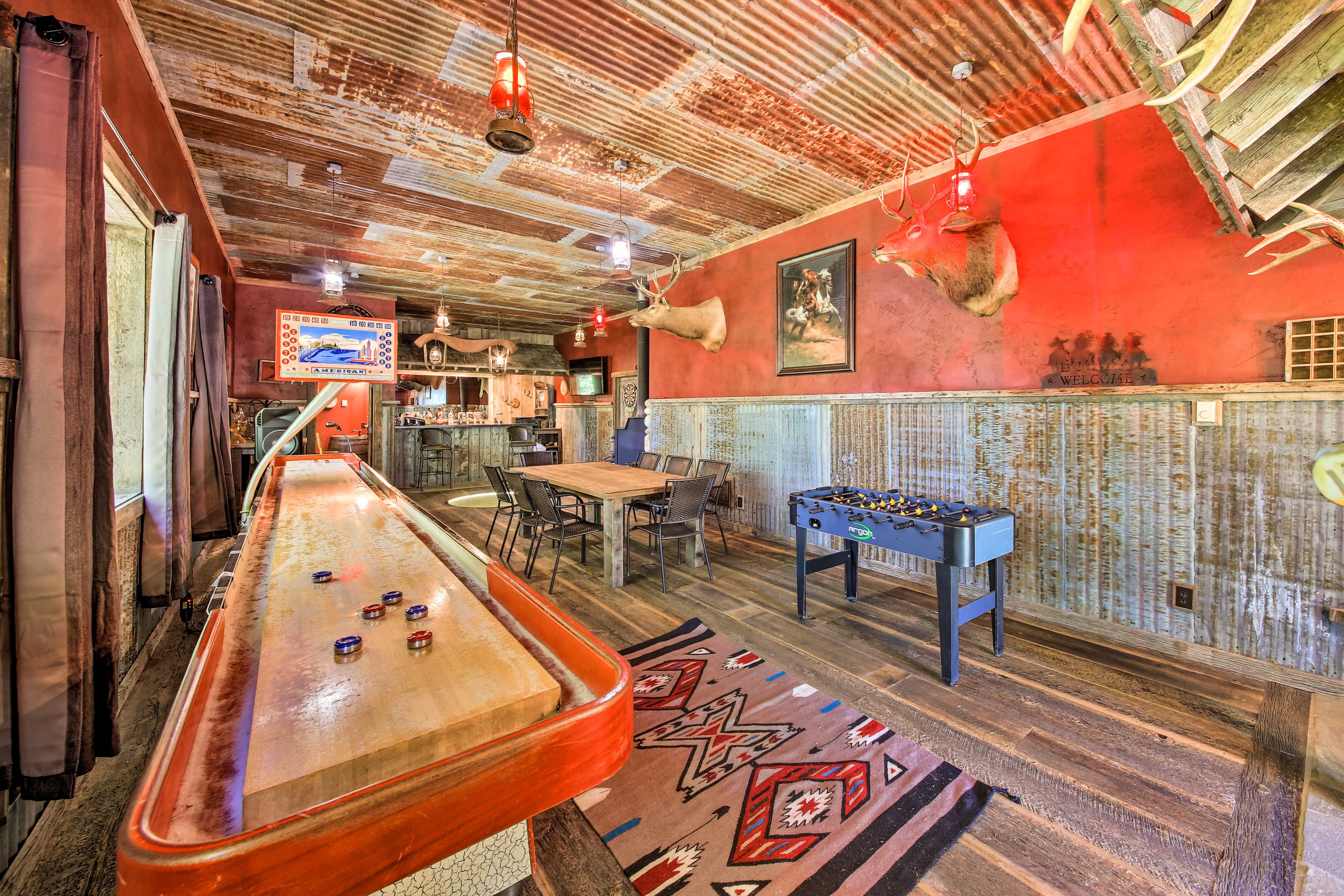 'Double Barrel Bar' | Shuffleboard | Foosball Table