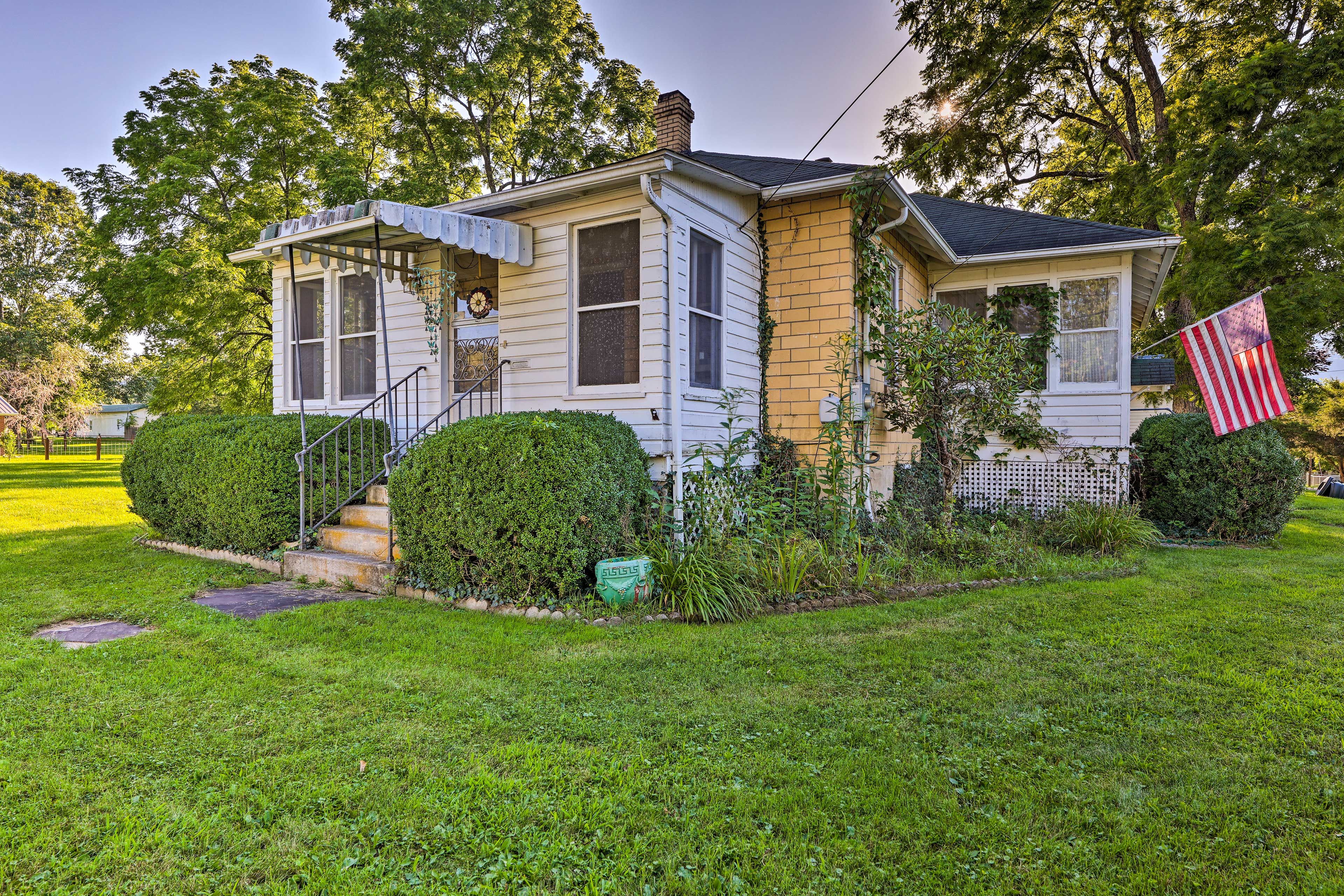 Home Exterior | Spacious Yard | Walk to Downtown