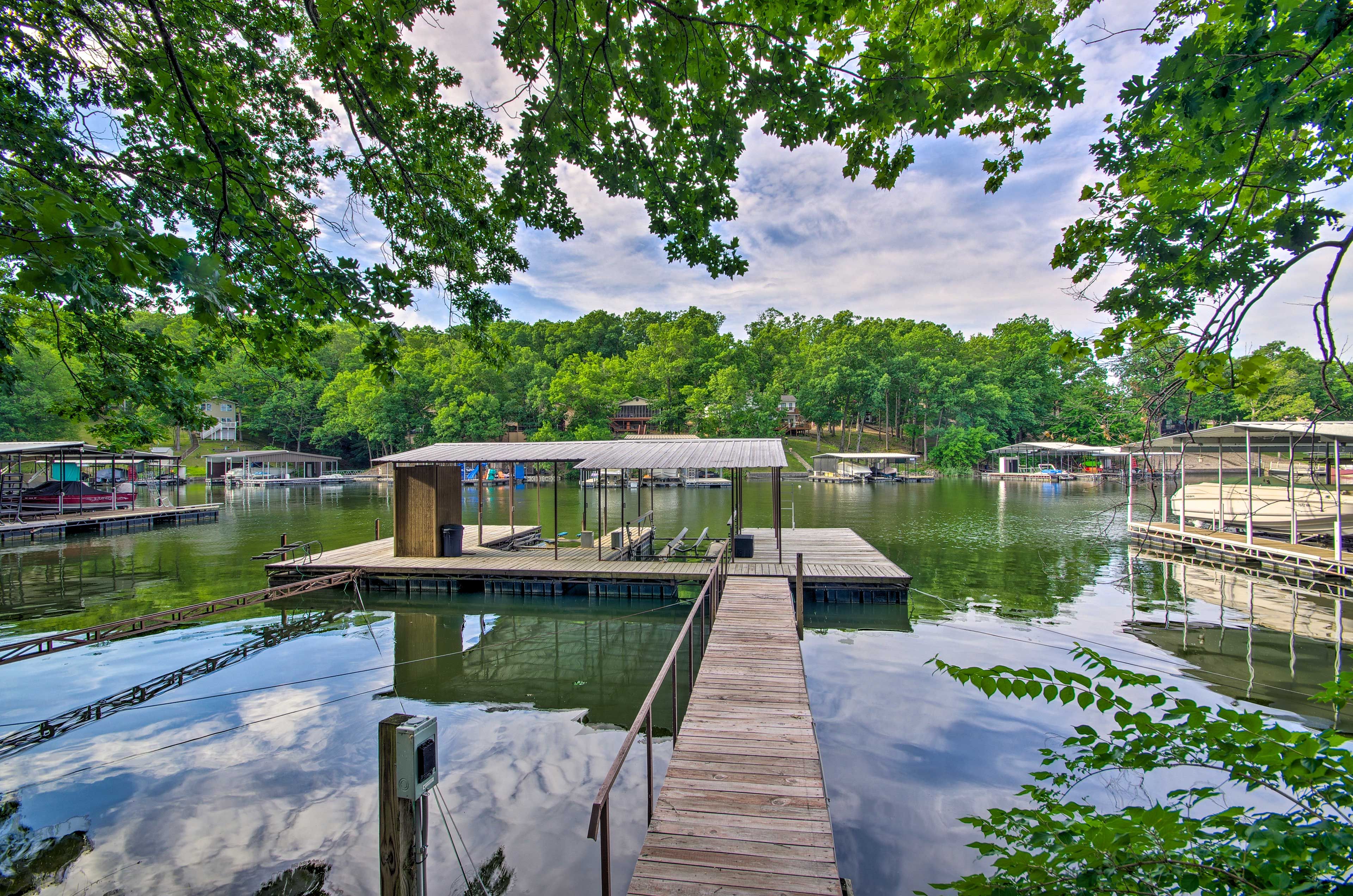 Private Boat Dock | 2 Boat Slips | 2 Swimming Decks