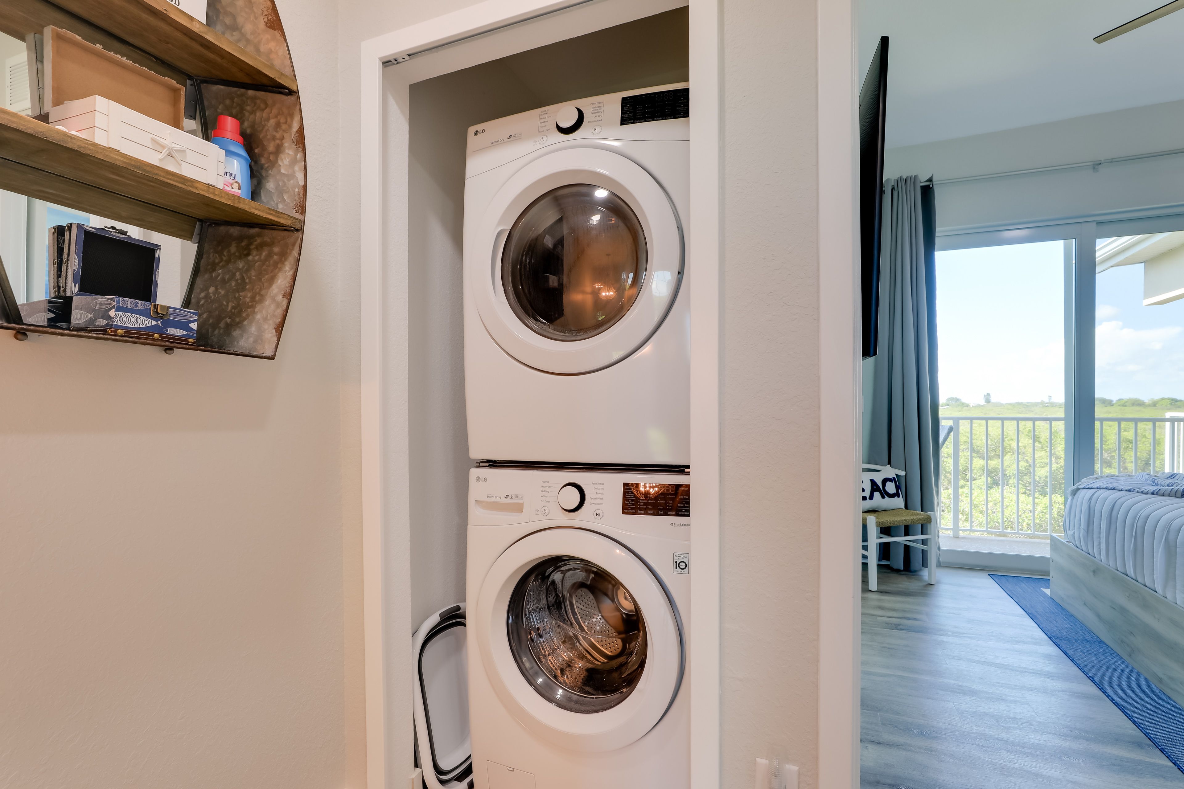 Stacked Laundry Machines