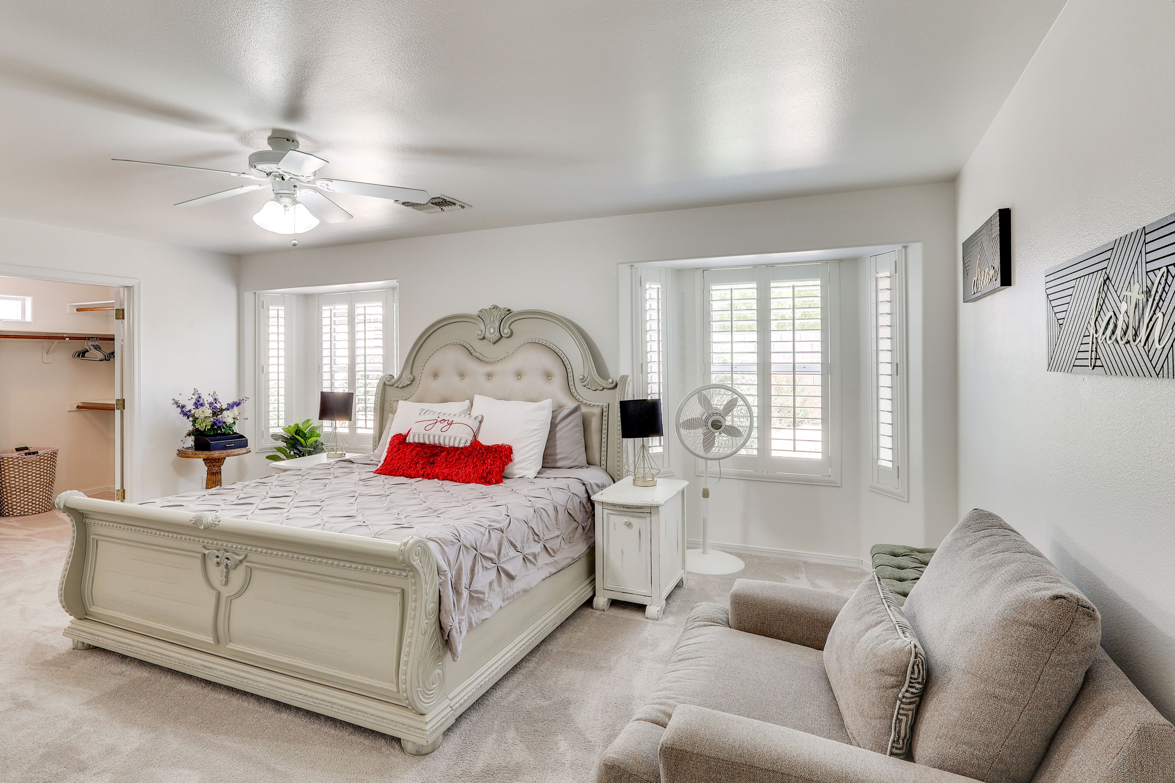 Bedroom Suite 1 | King Bed | Smart TV | Walk-In Closet