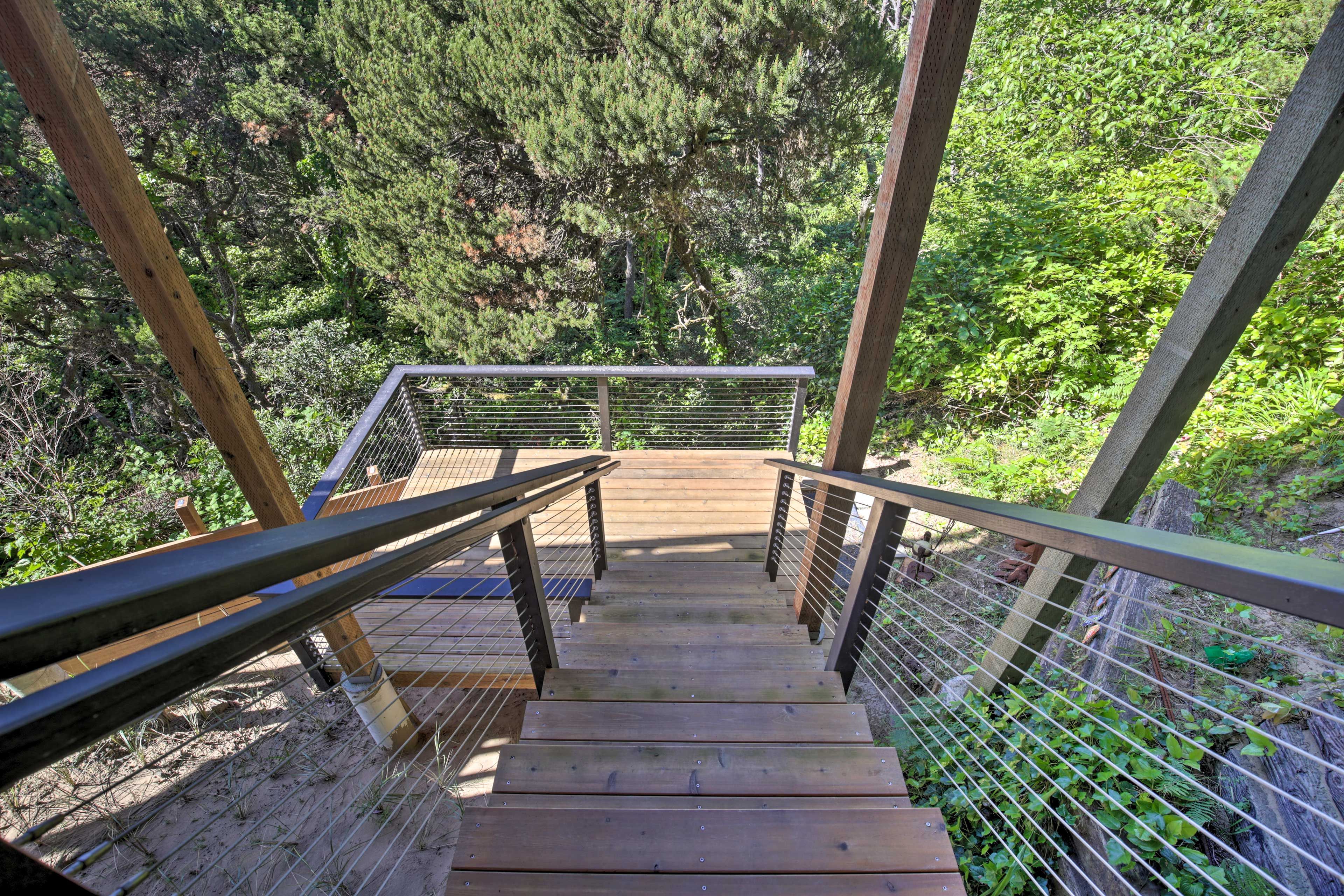 Stairs to Beach Path