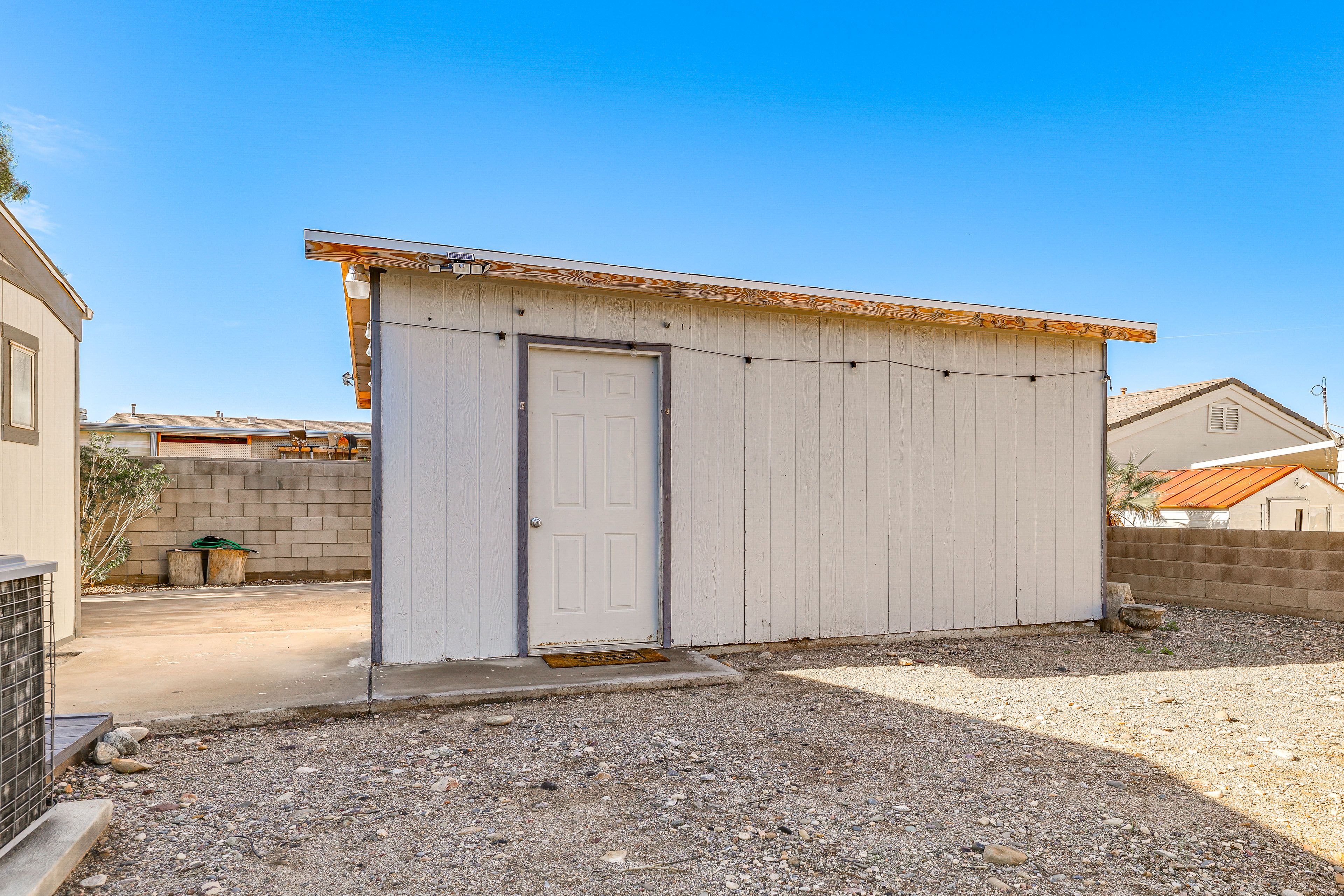 Detached Game Room Entrance
