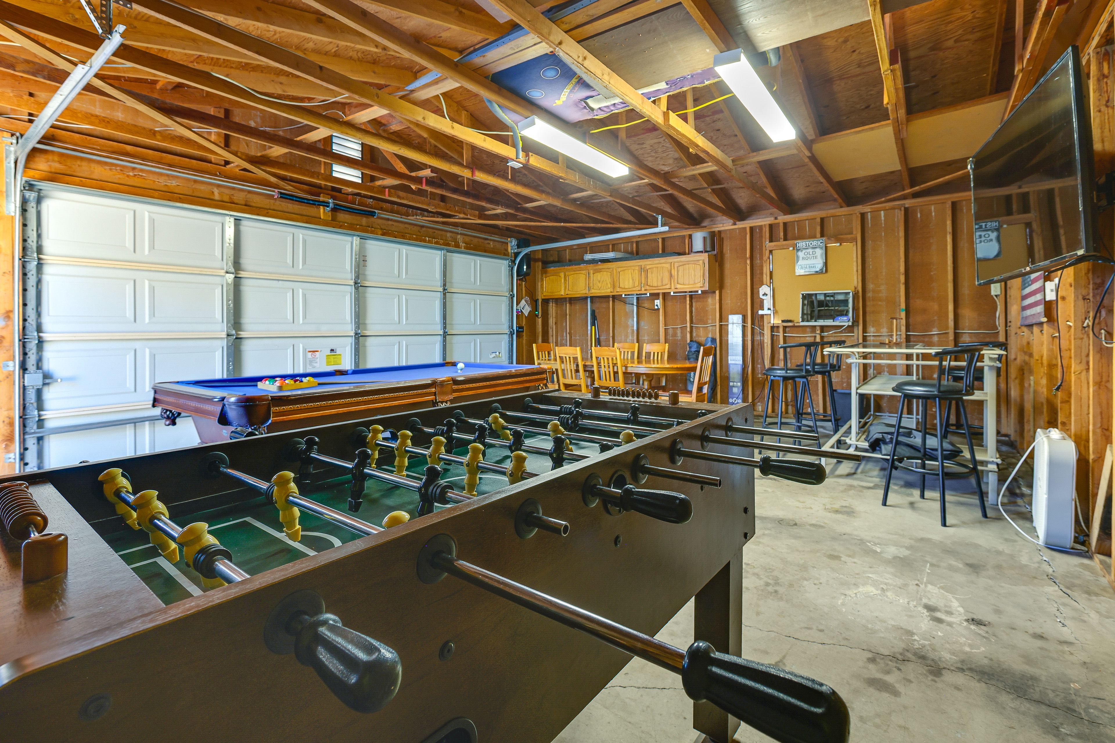 Game Room | Pool & Foosball Tables | Dartboard | Bar