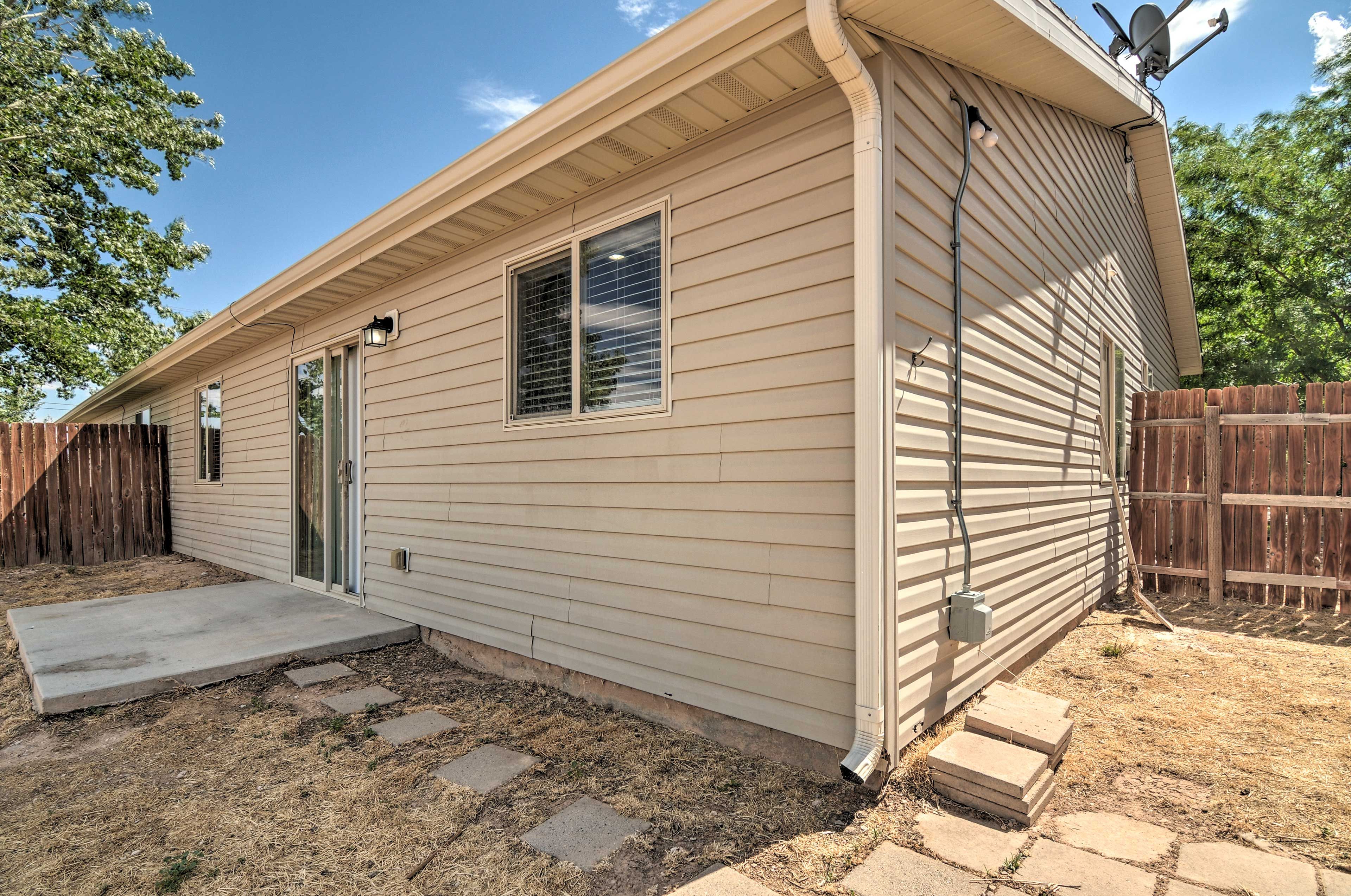 Fenced Yard & Property Rear Exterior