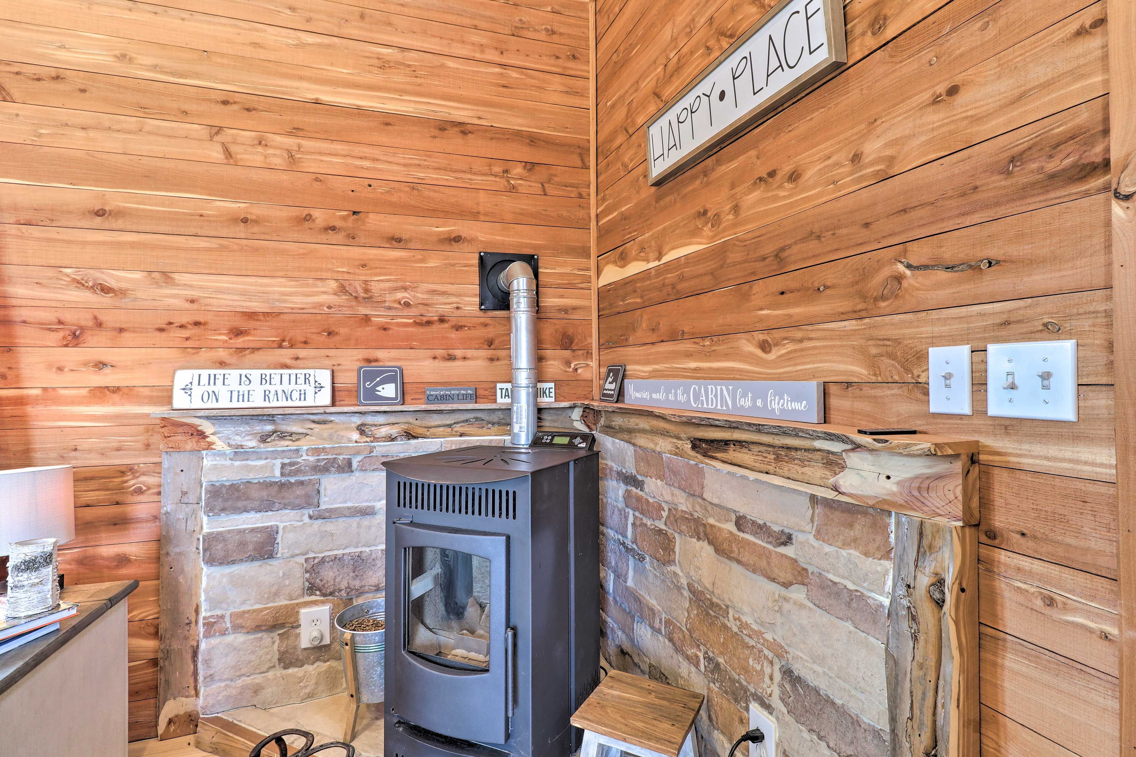 Pellet Stove (Pellets Provided) | Central A/C