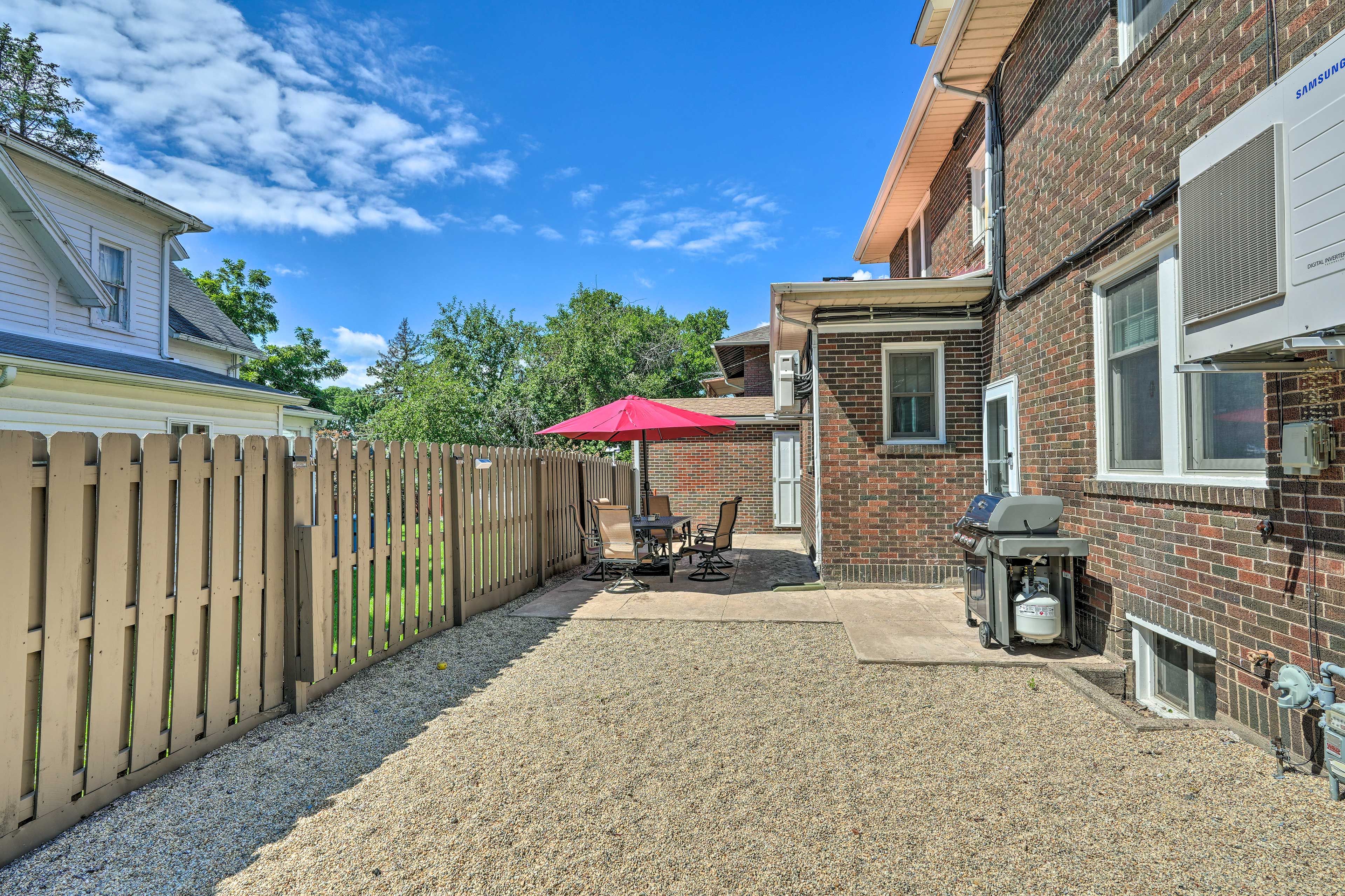 Private Patio | Main Level | Exterior Security Camera