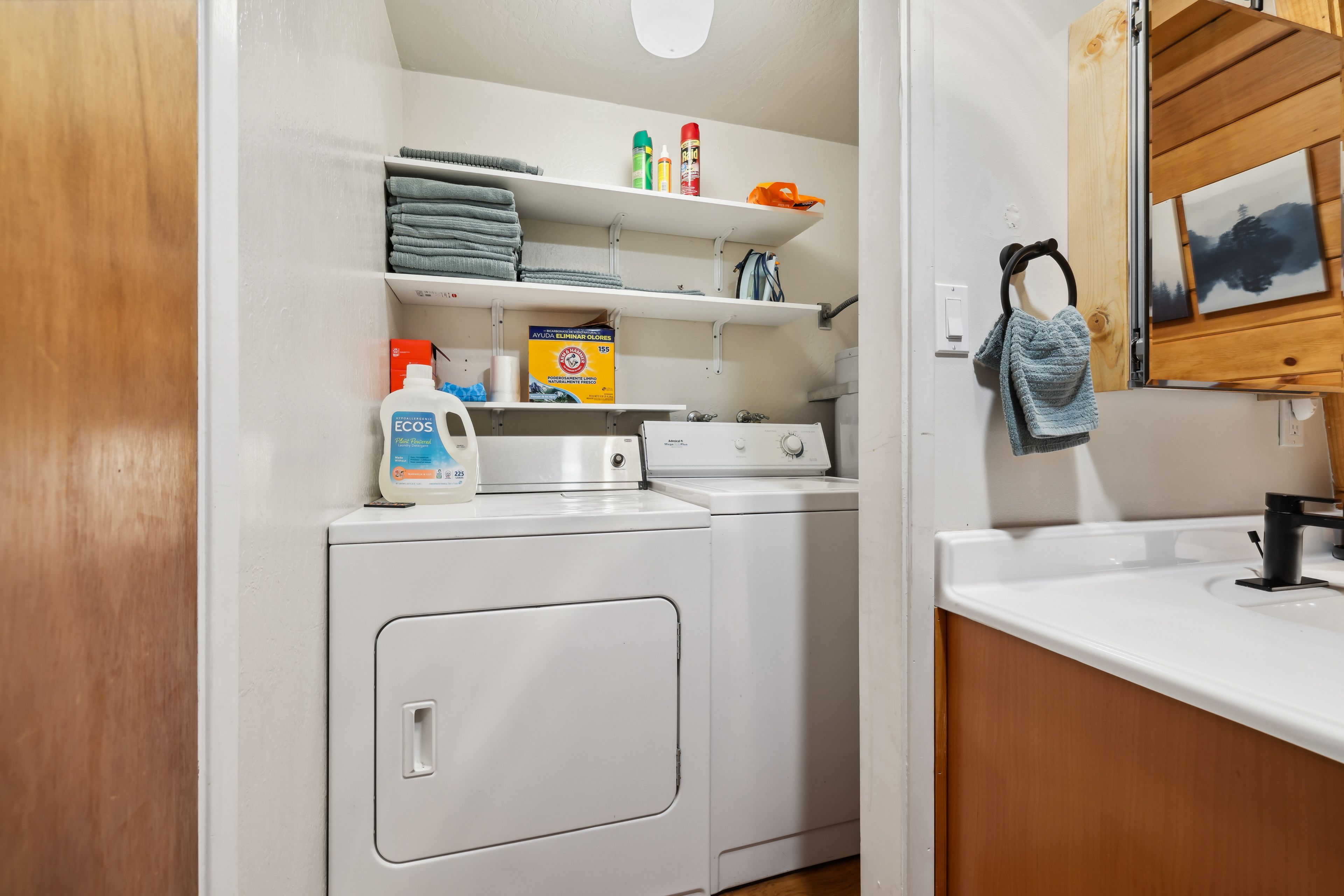 Laundry Area | 1st Floor | Linens Provided